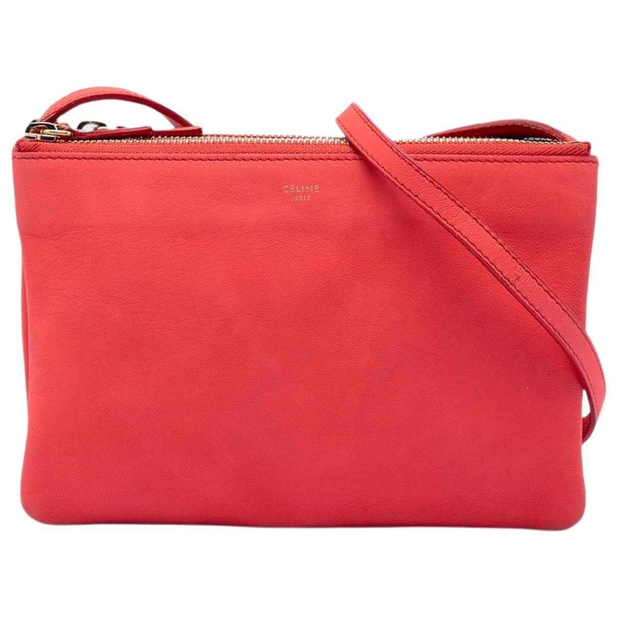 Celine Trio leather crossbody bag