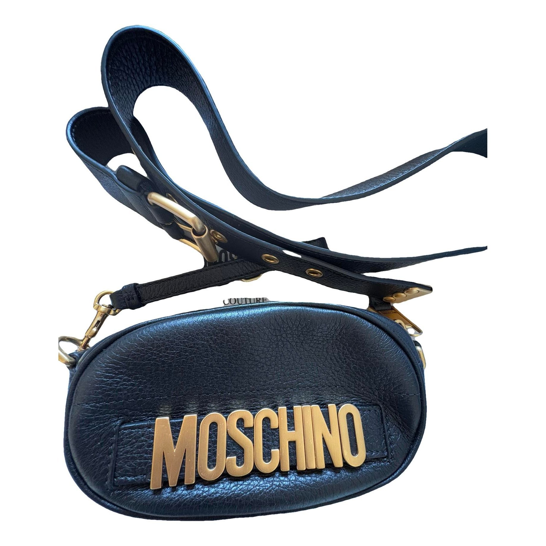 Moschino Leather travel bag
