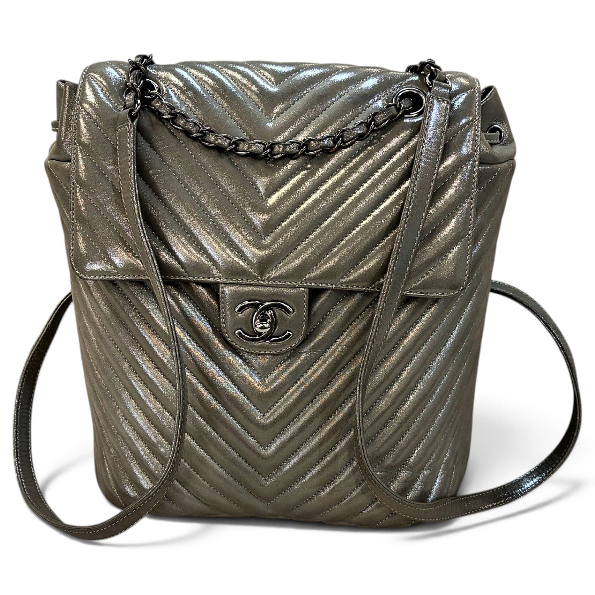 Leather backpack