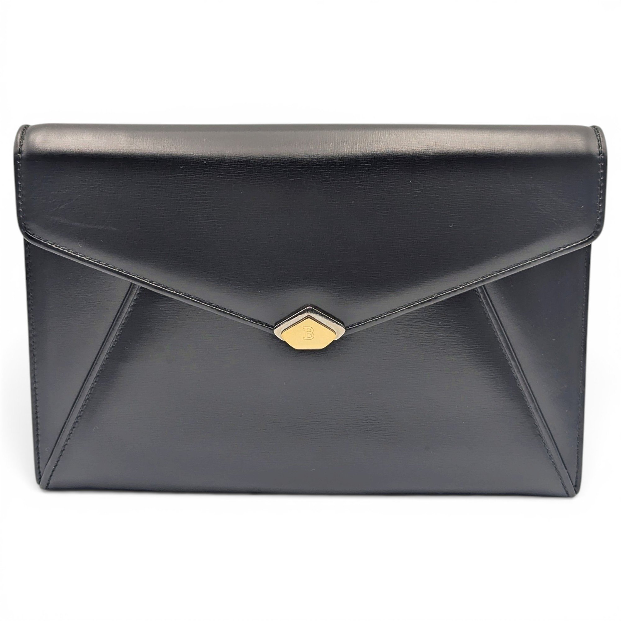 Leather clutch bag