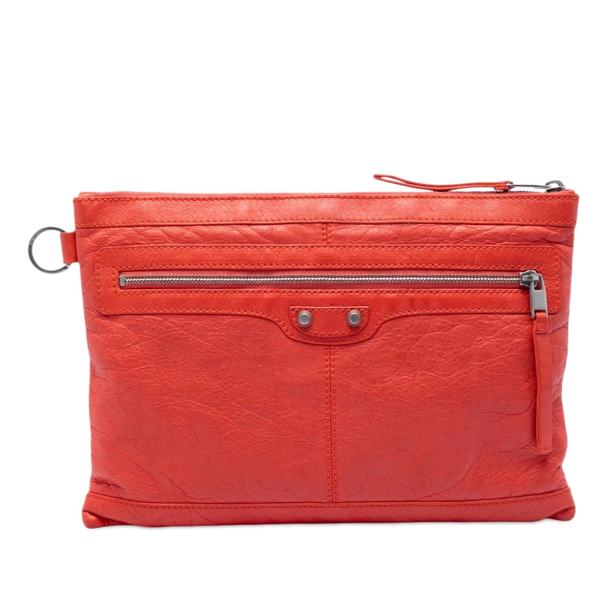 Classic Metalic leather handbag