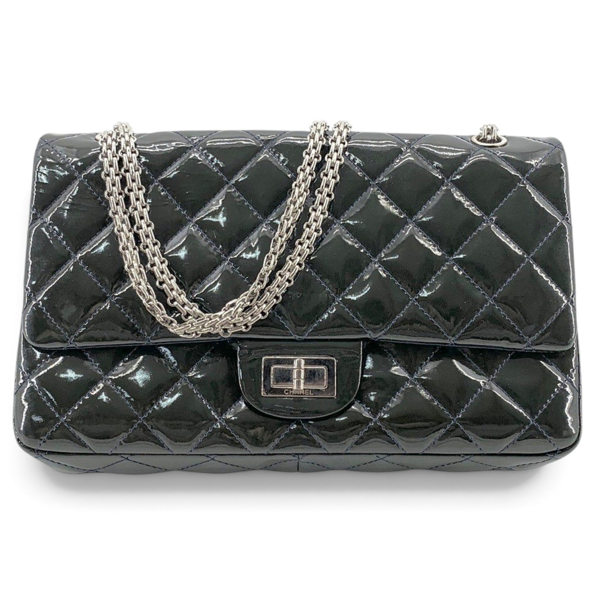 2.55 patent leather handbag