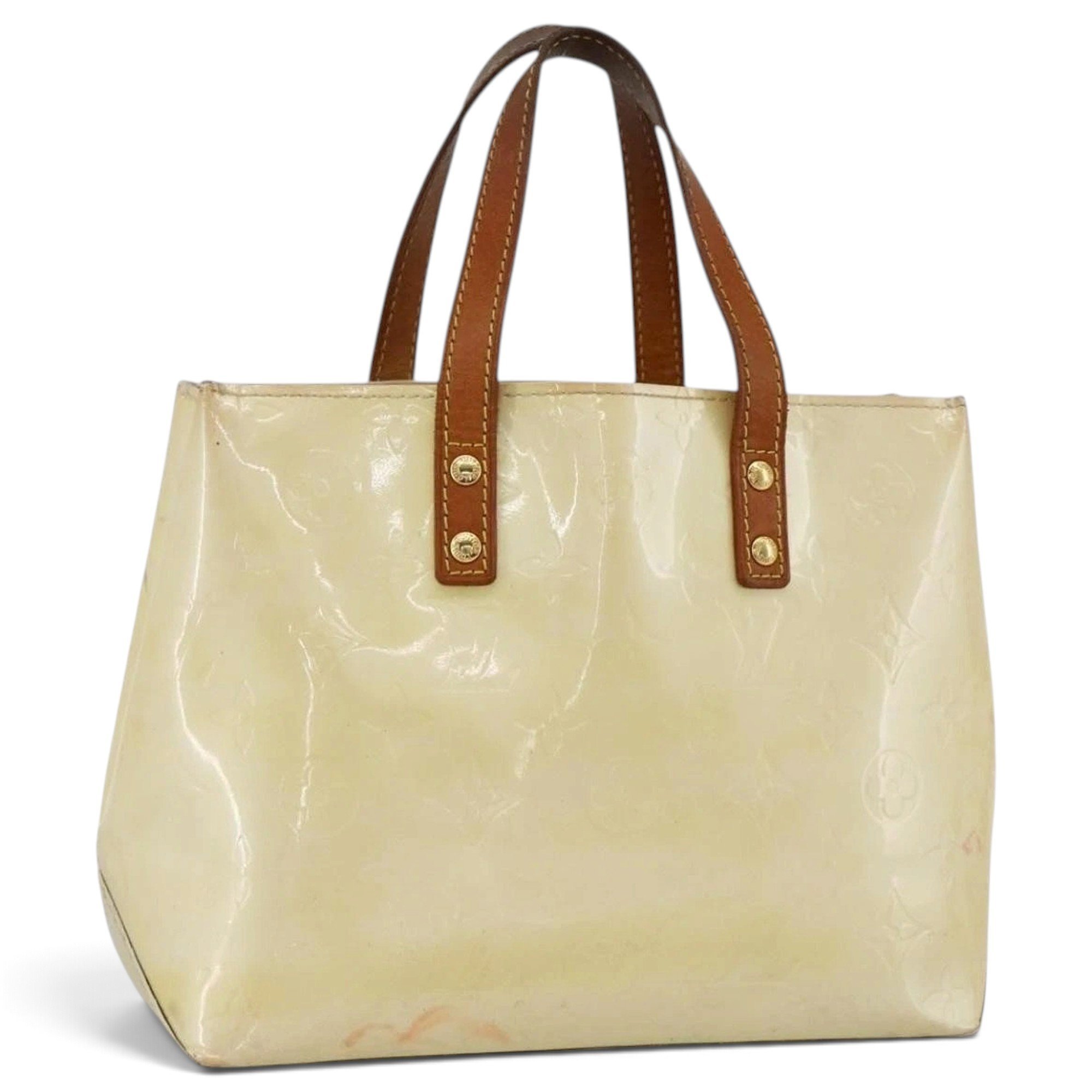 Patent leather handbag