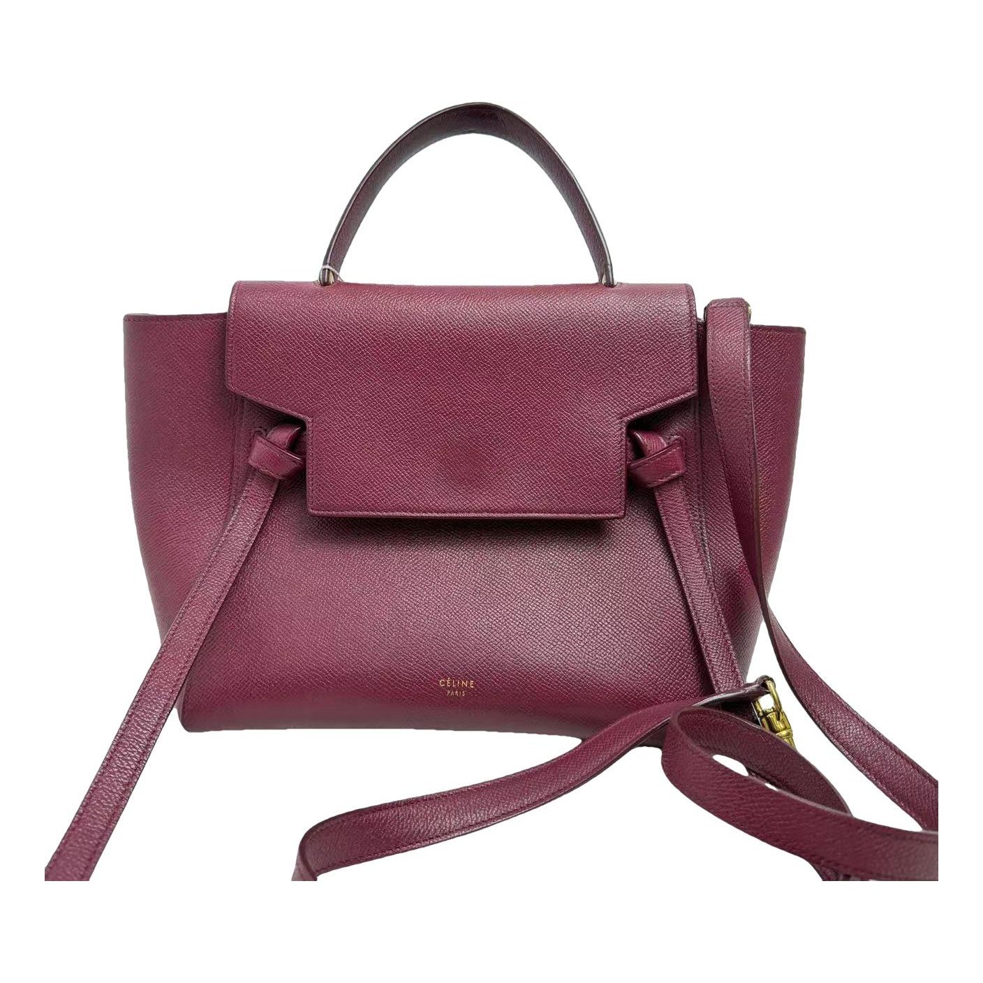 Belt leather handbag