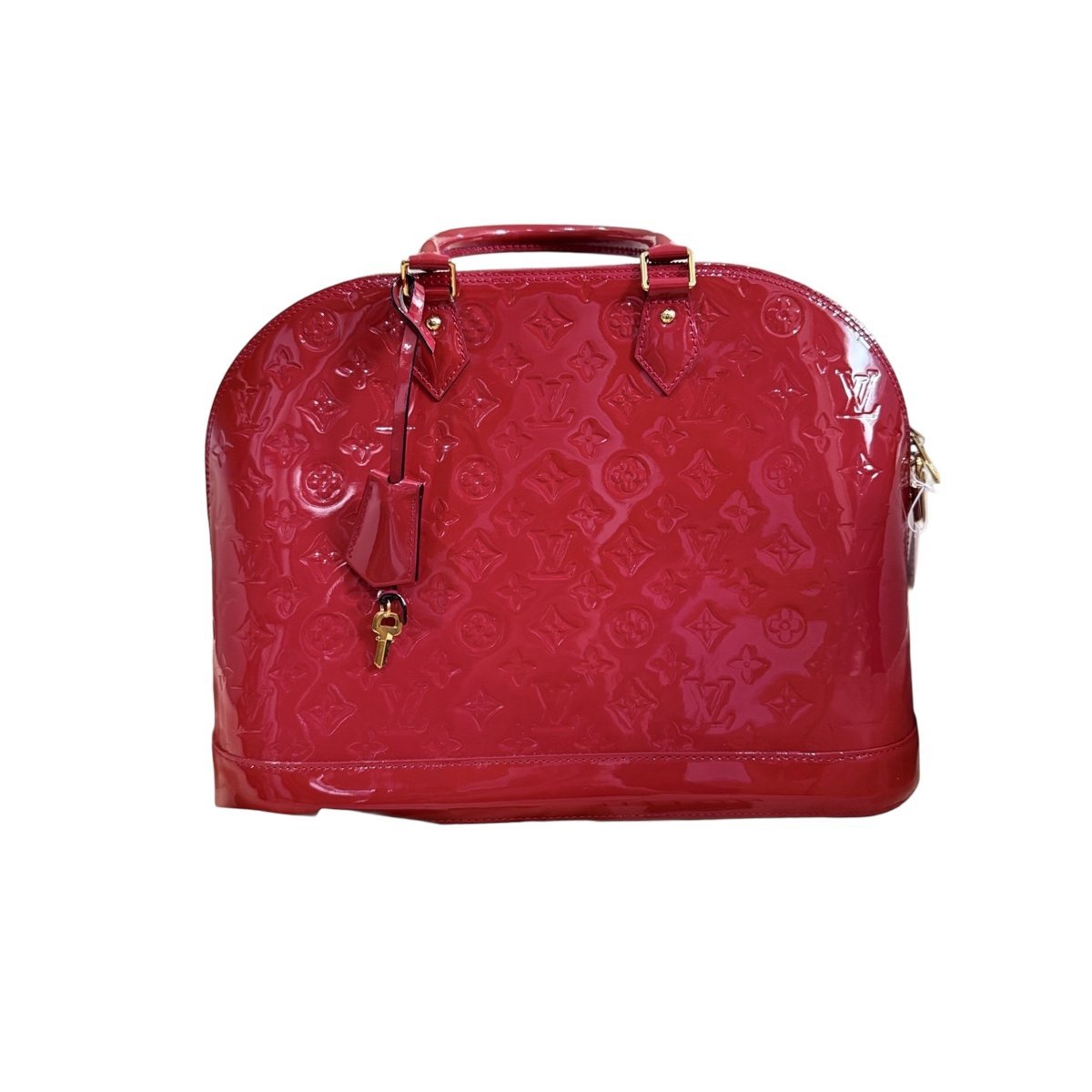Louis Vuitton Alma patent leather handbag