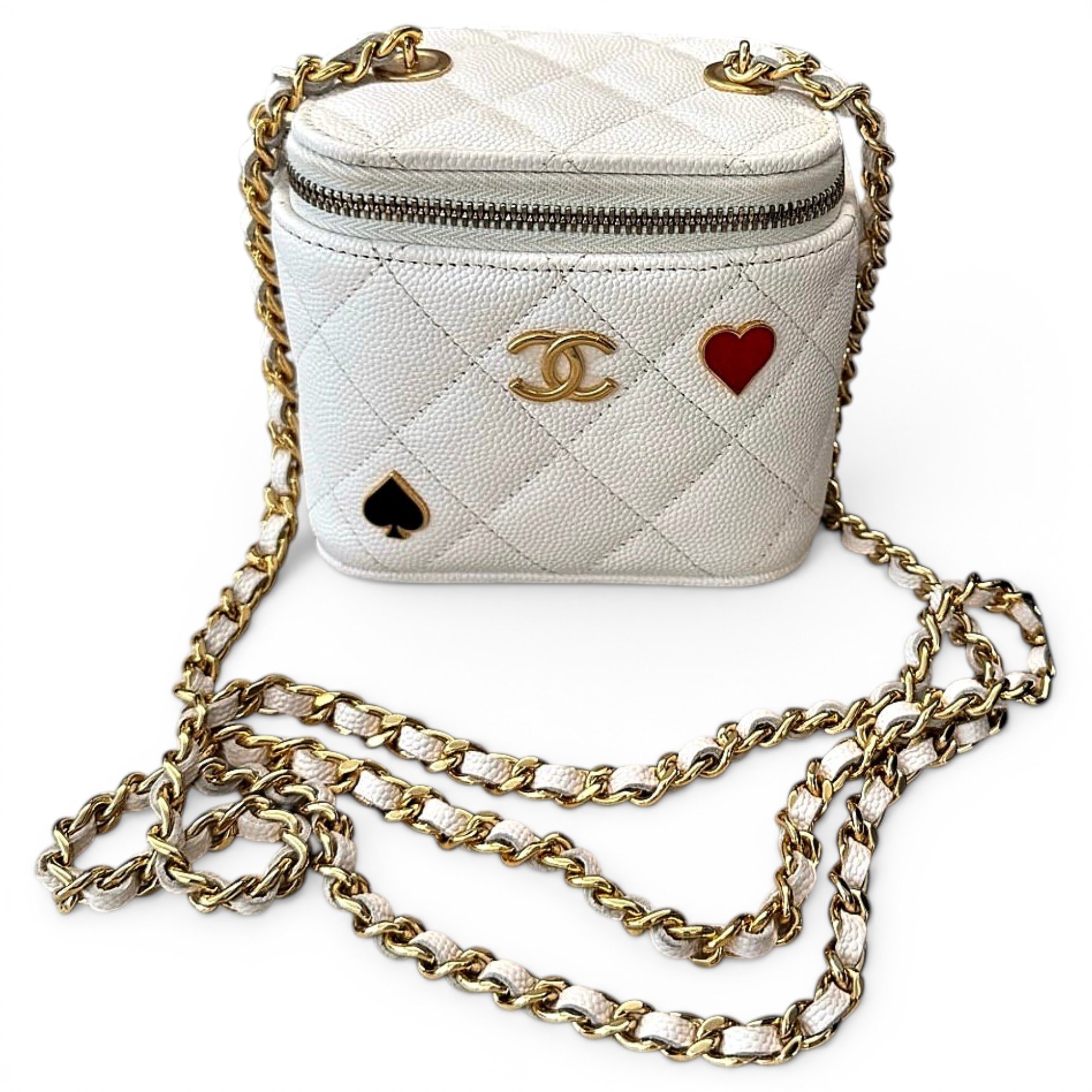 Trendy CC Vanity leather handbag