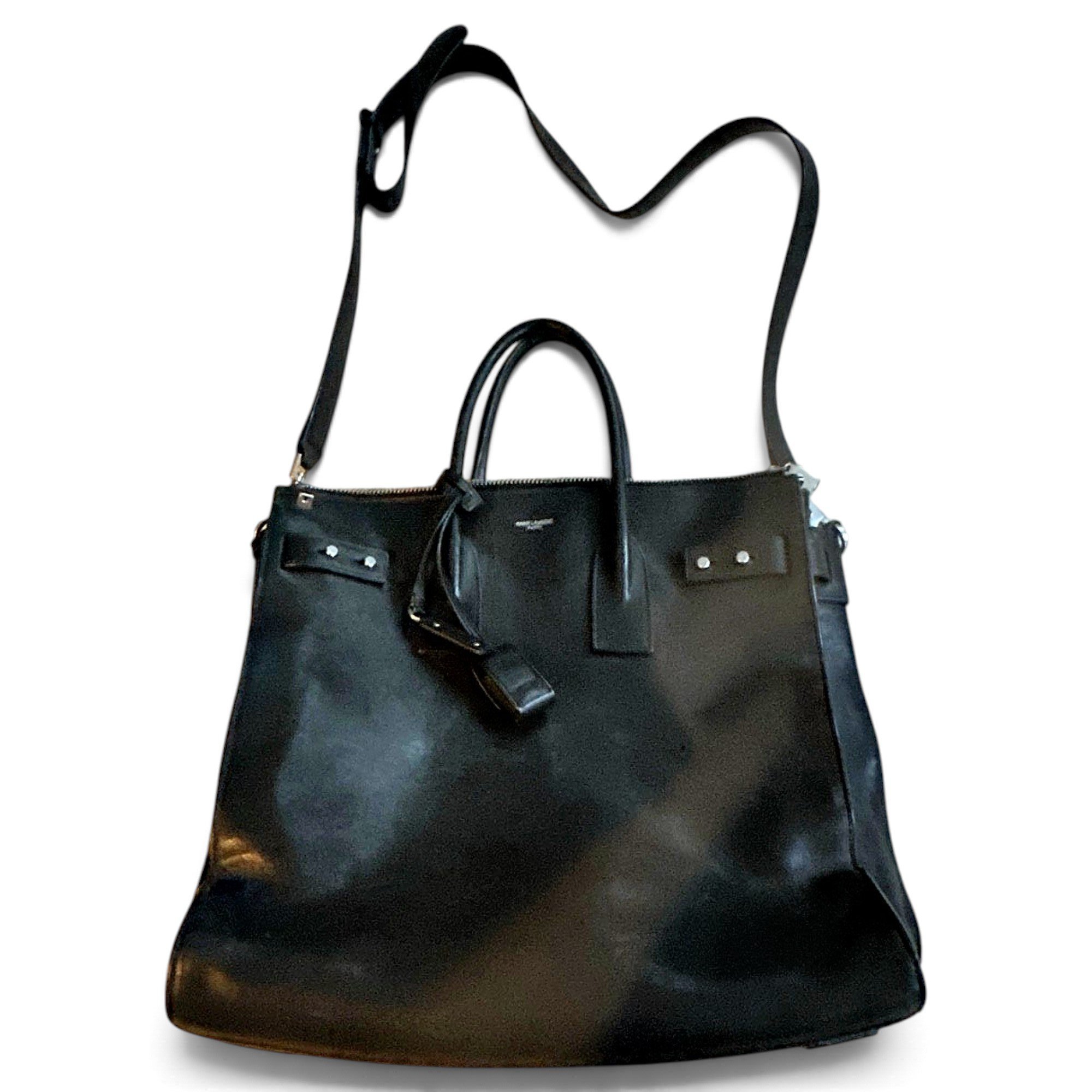 Shopping leather tote