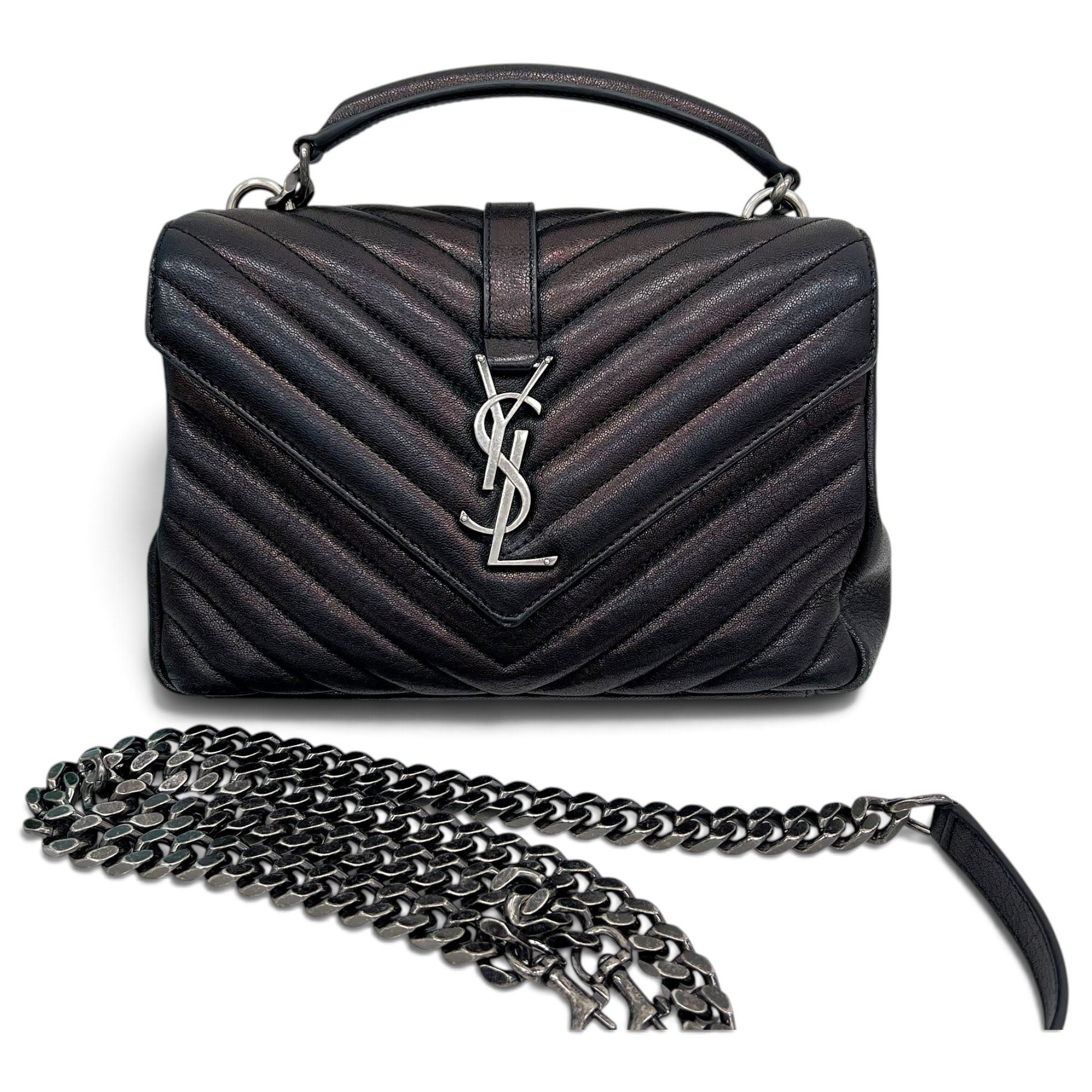 Collége monogramme leather handbag