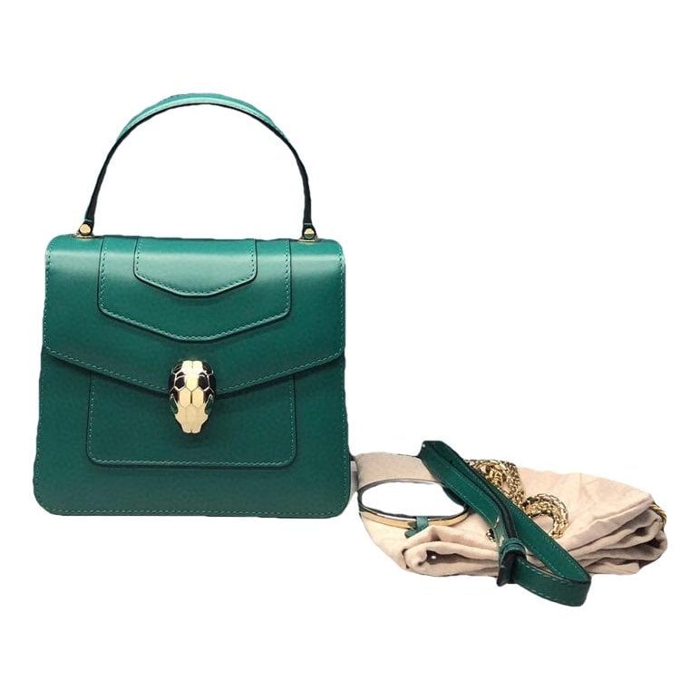 Serpenti leather handbag