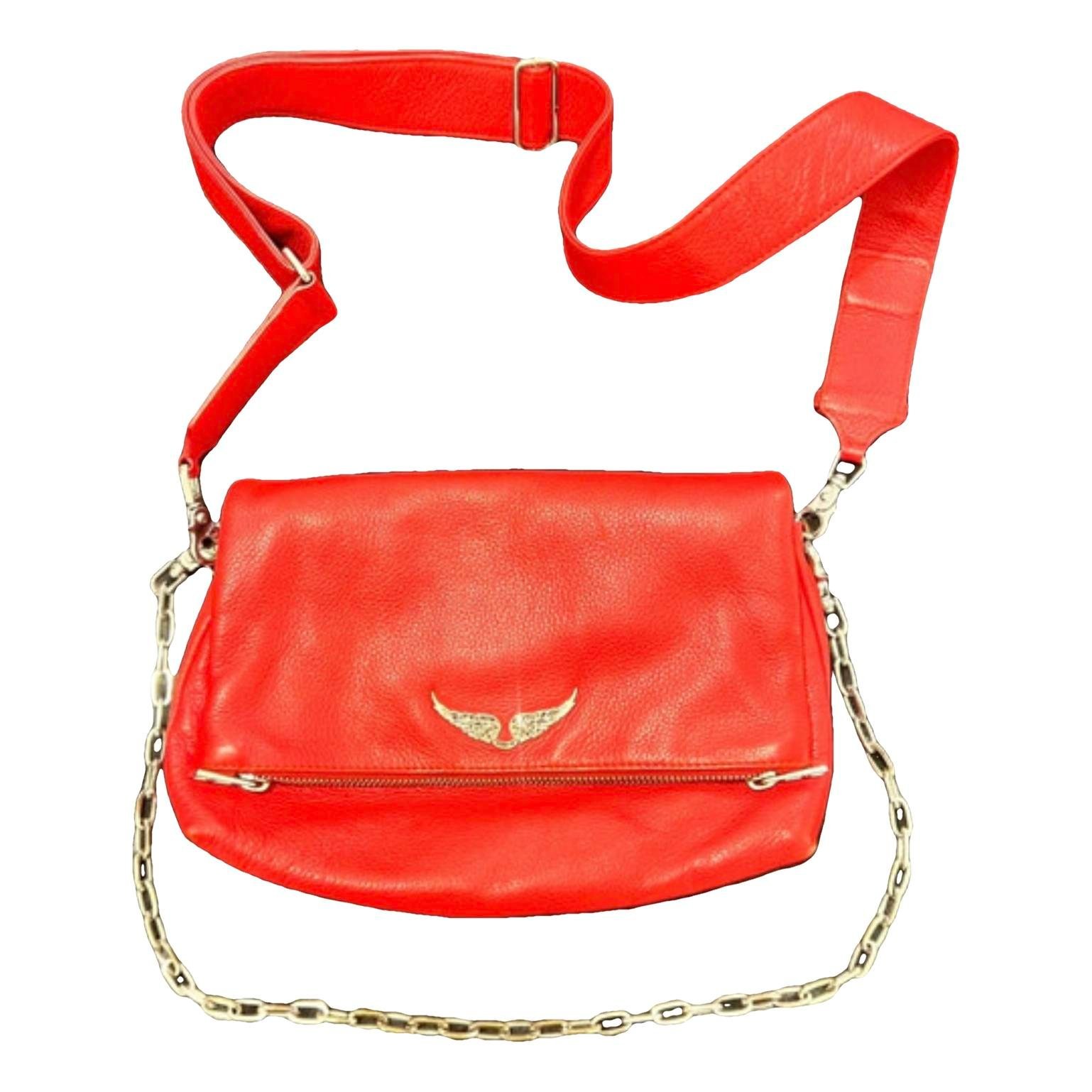 Rock leather clutch bag