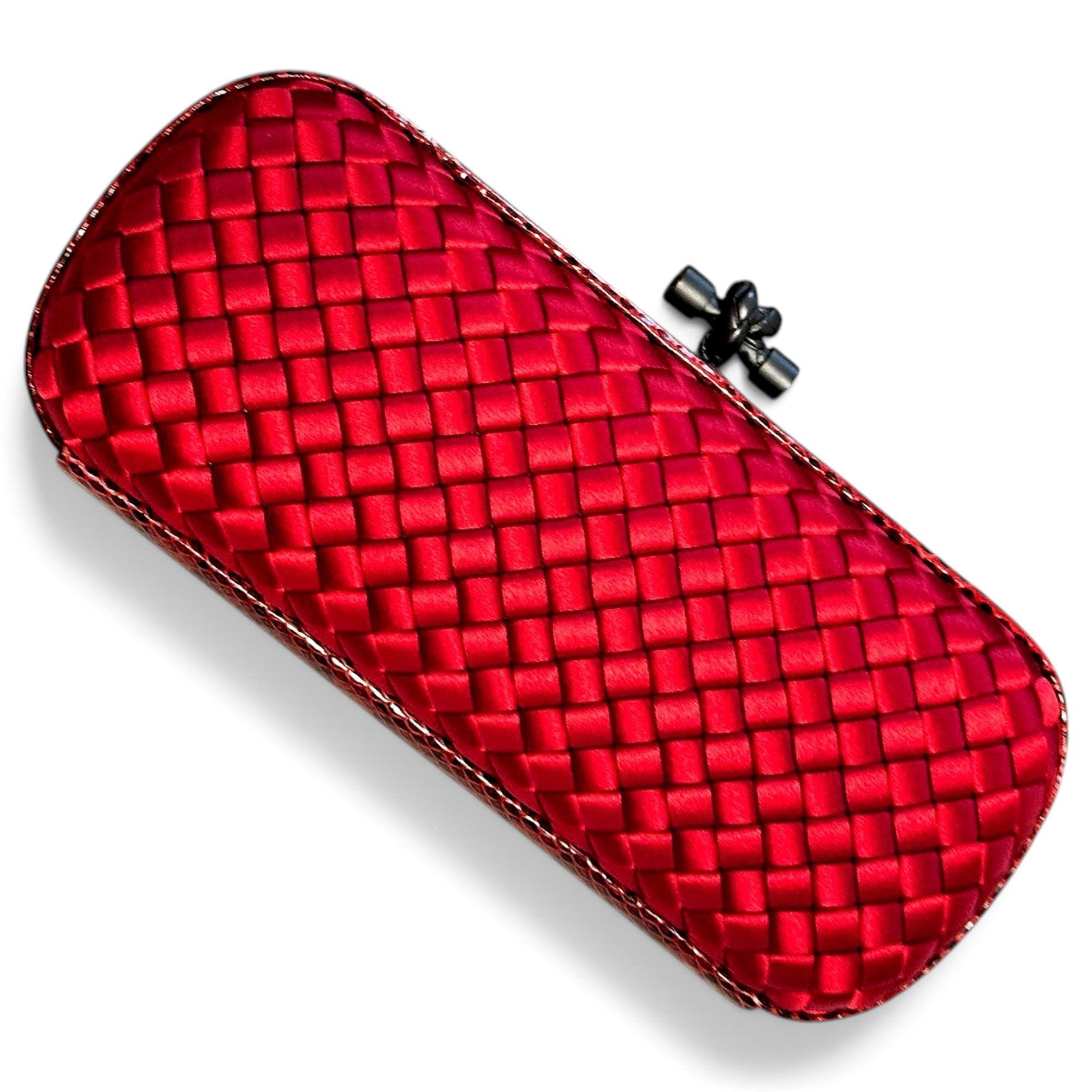 Pochette Knot silk clutch bag