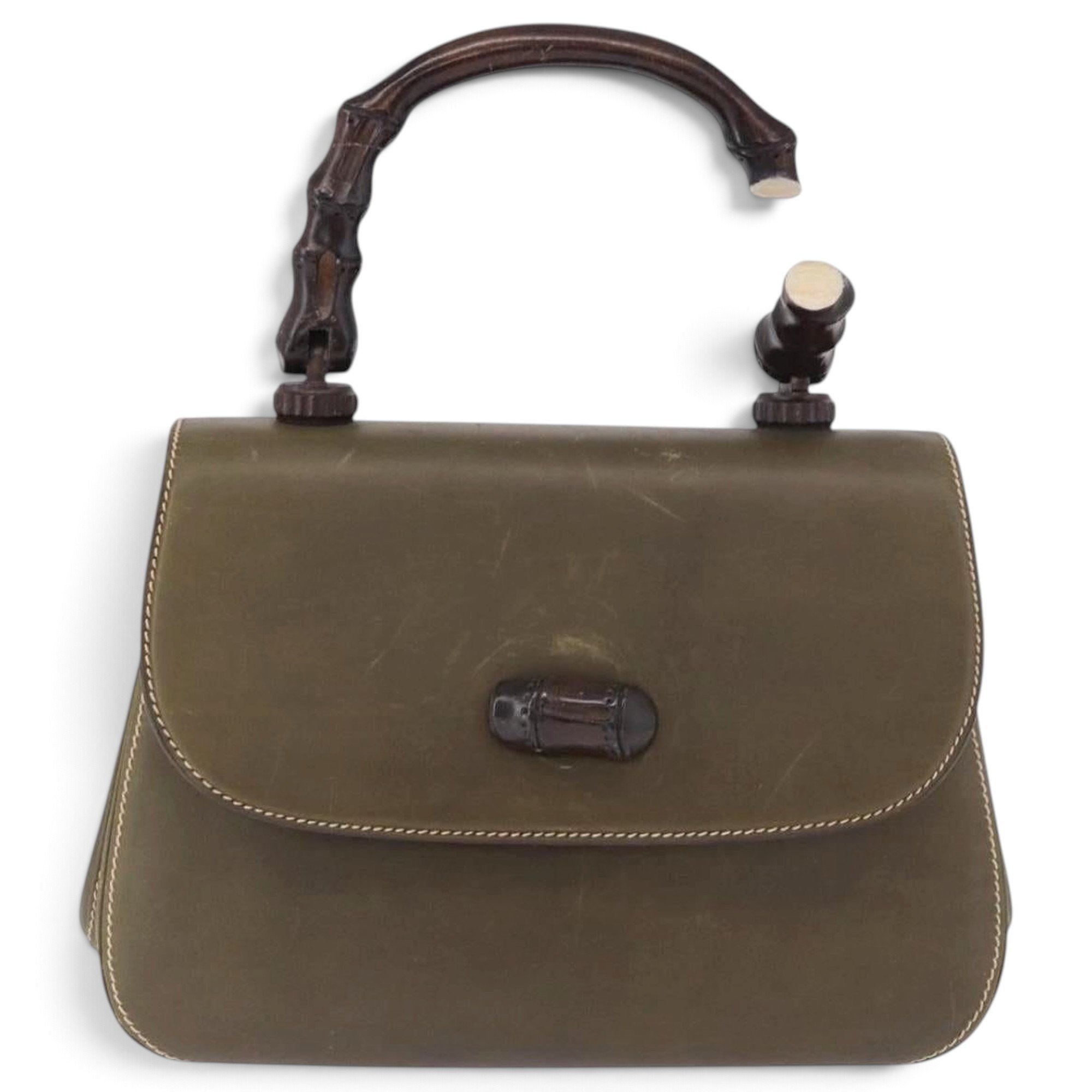 Bamboo leather handbag