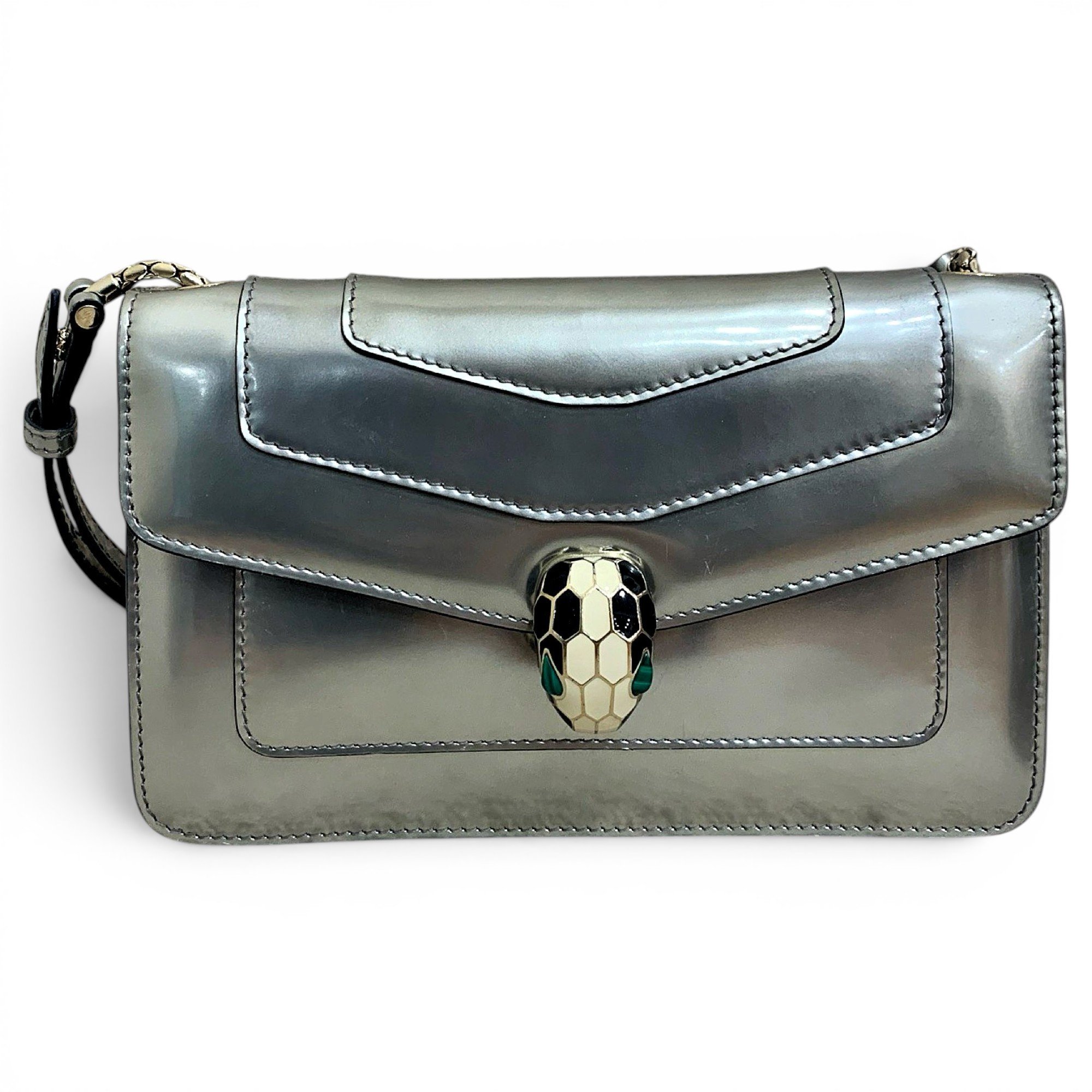 Bvlgari Serpenti leather handbag