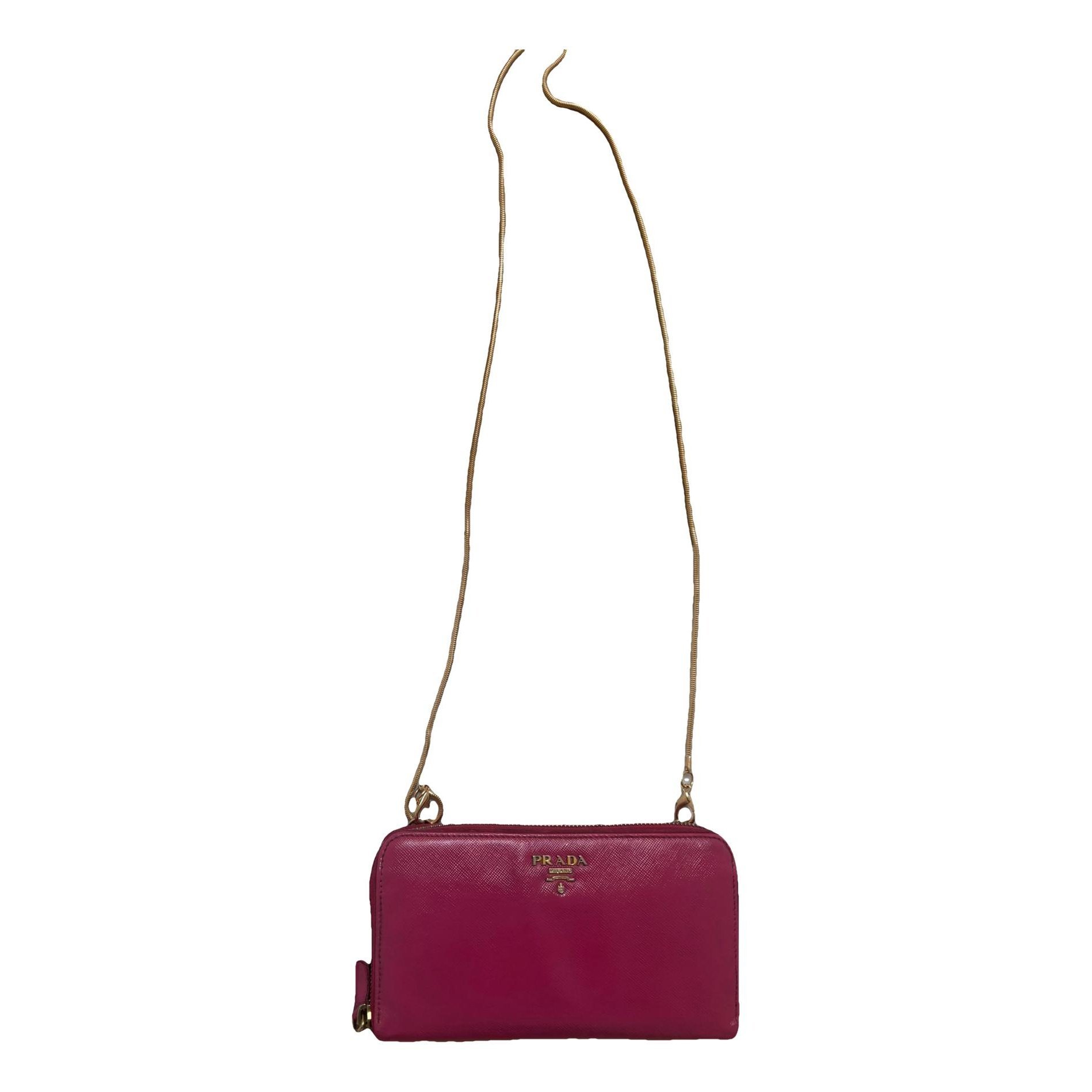 Leather clutch bag