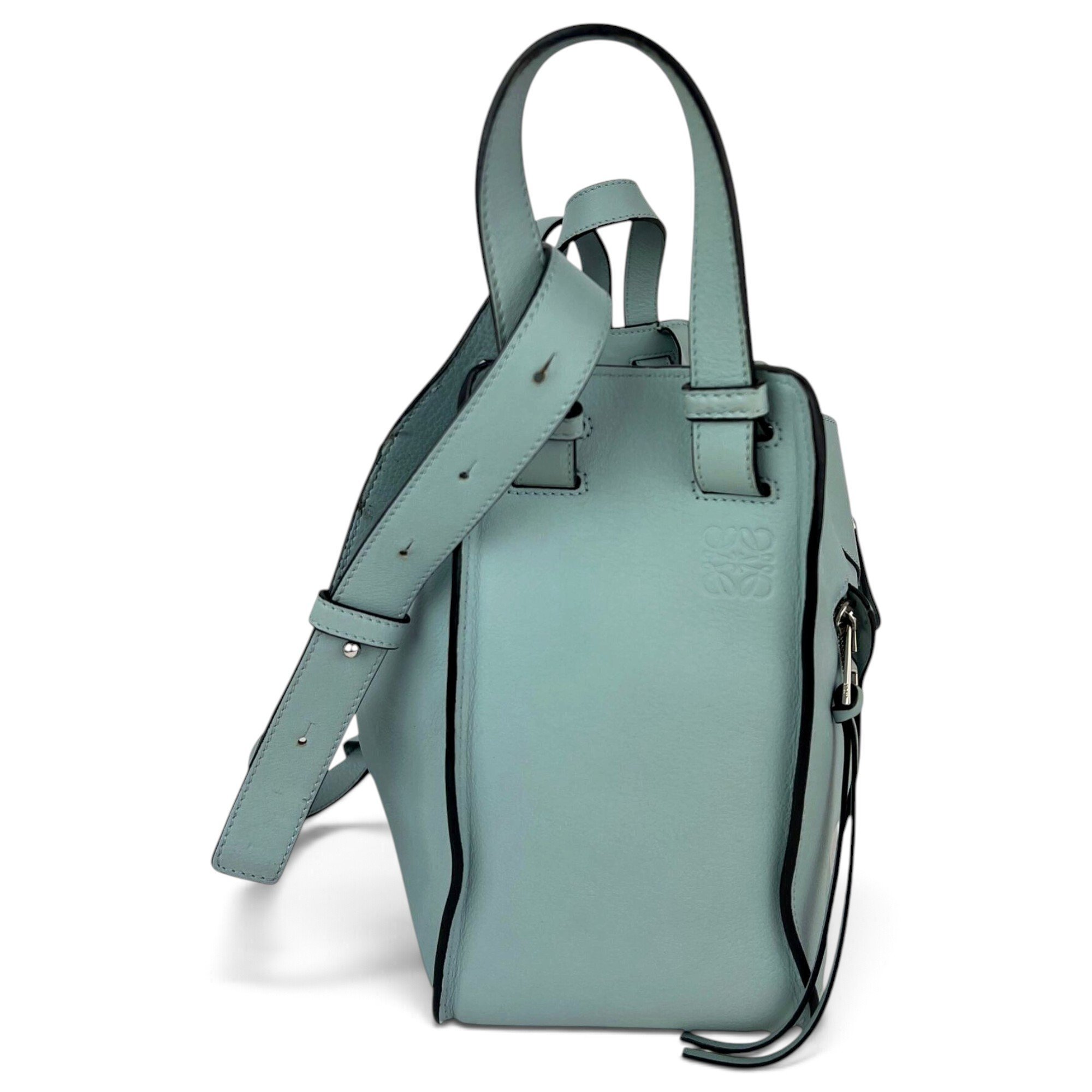 Hammock leather handbag