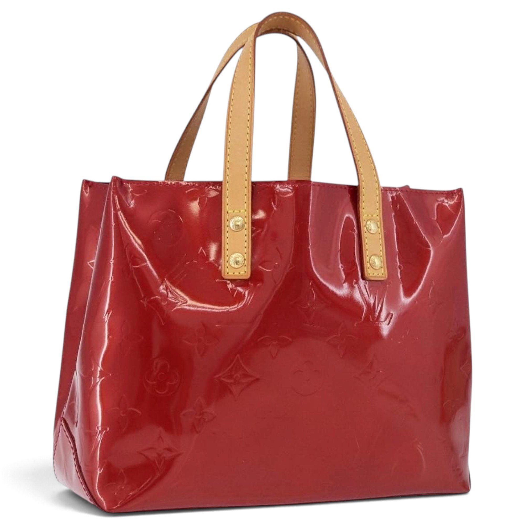 Reade patent leather tote
