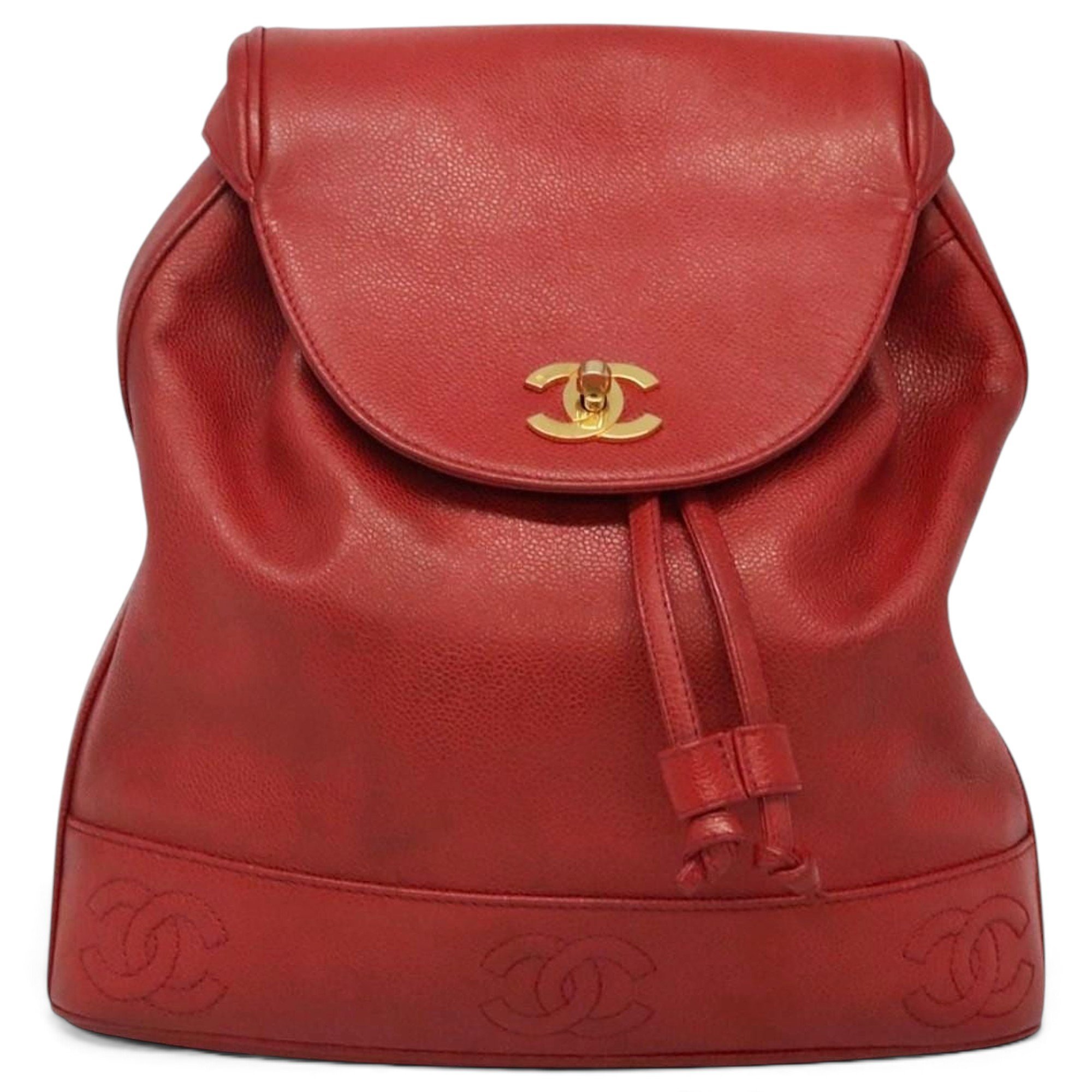 Leather backpack