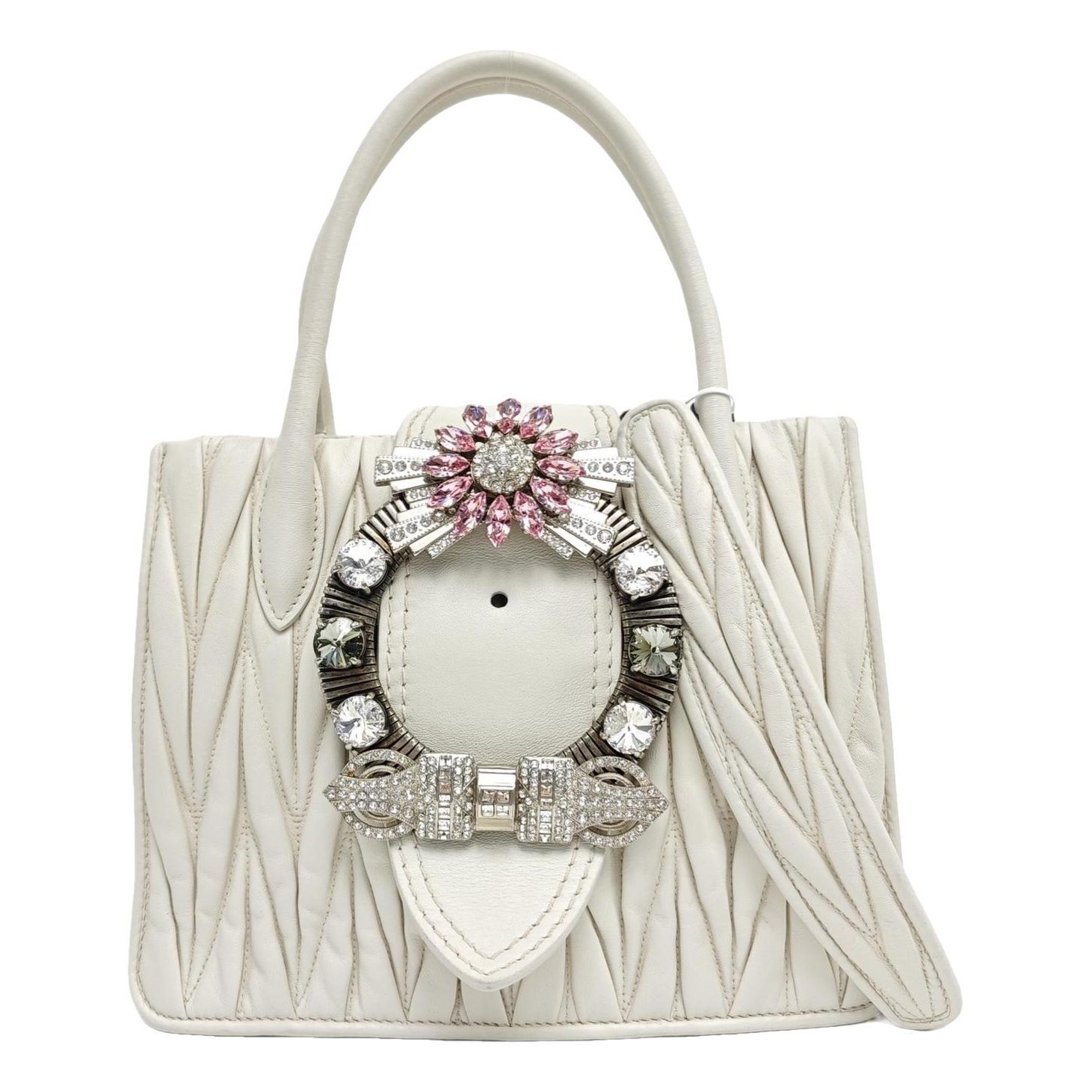 Miu Lady leather handbag