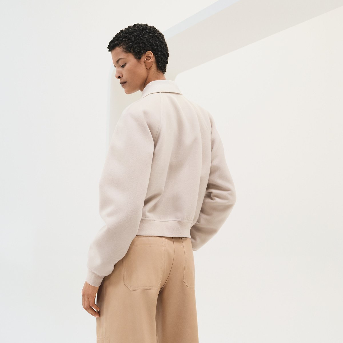 Blanc Sable "Chaine D'Ancre Compose" Jacket