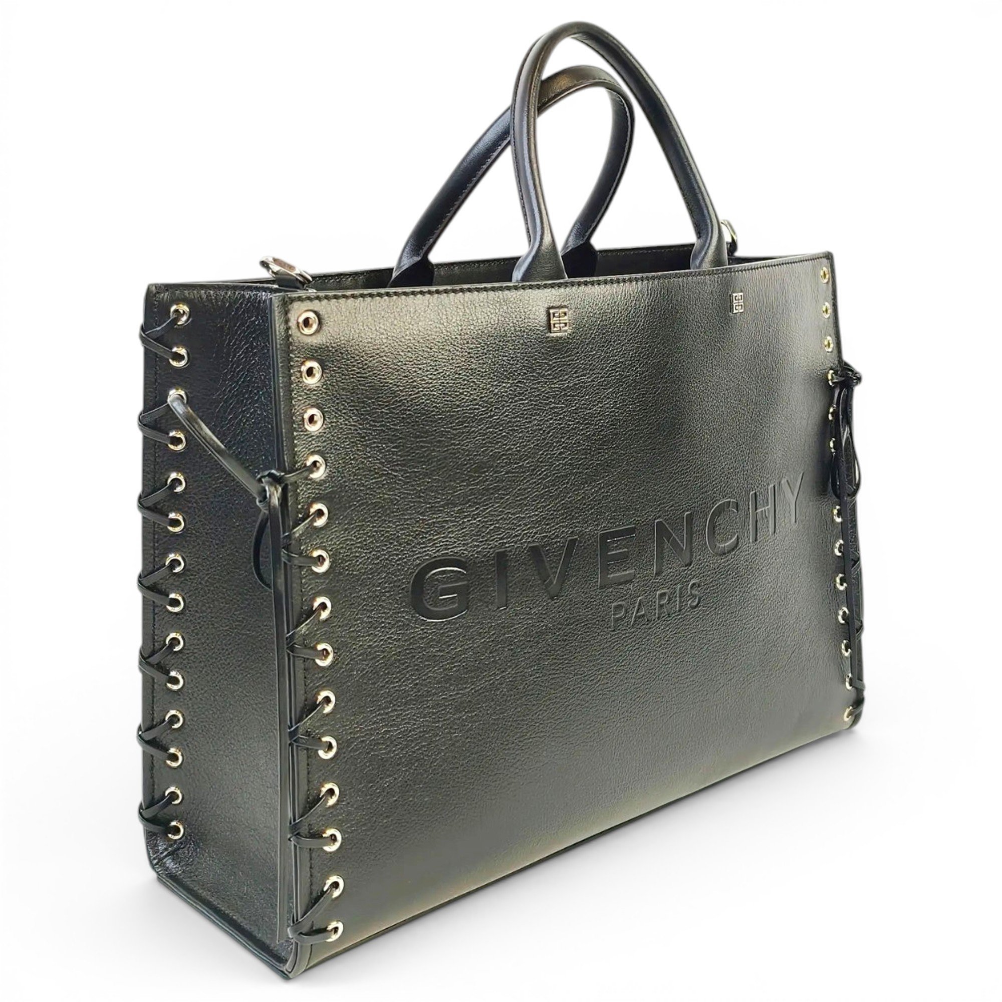 G Tote leather handbag