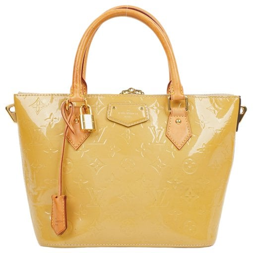 Patent leather handbag