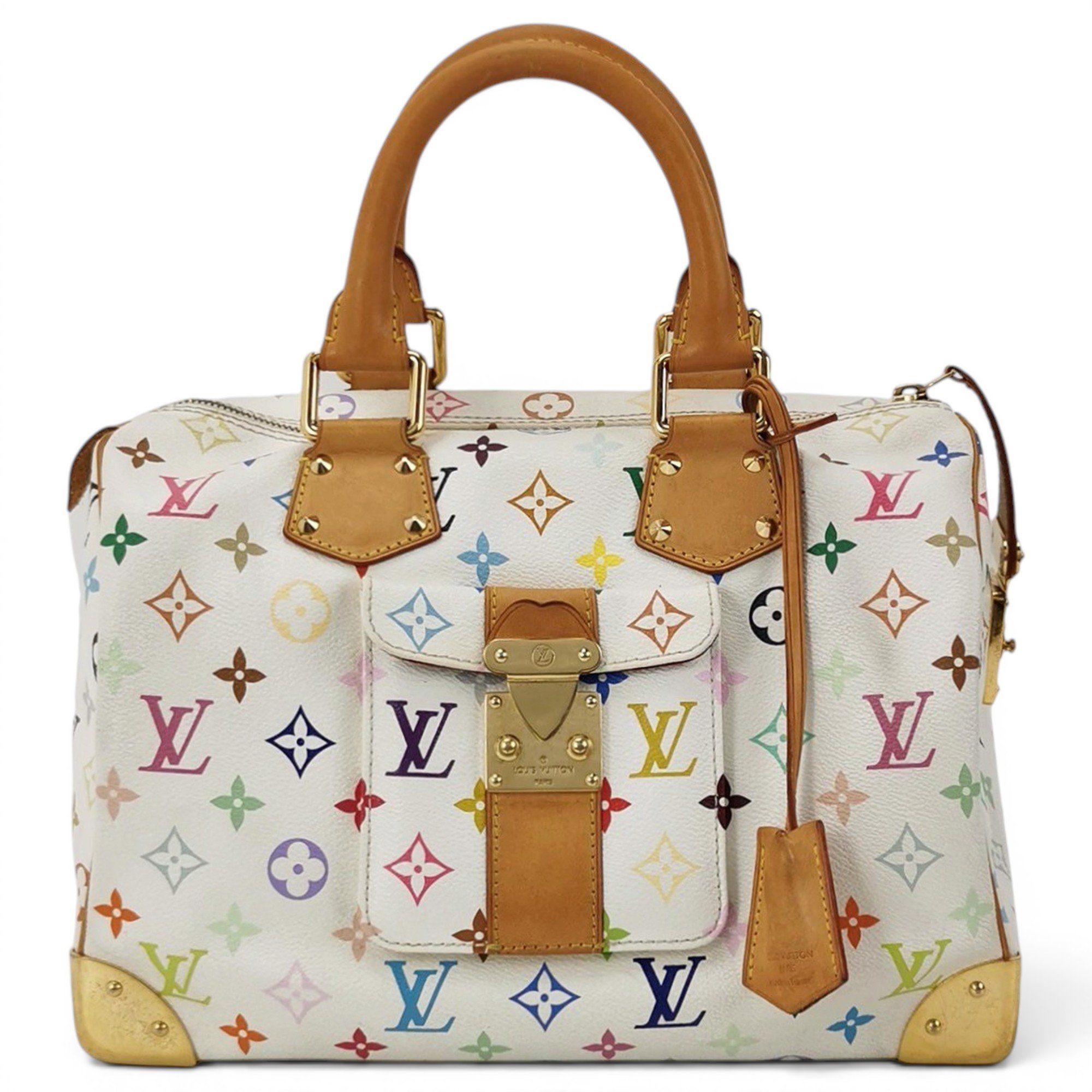 Nano Speedy / Mini HL leather handbag