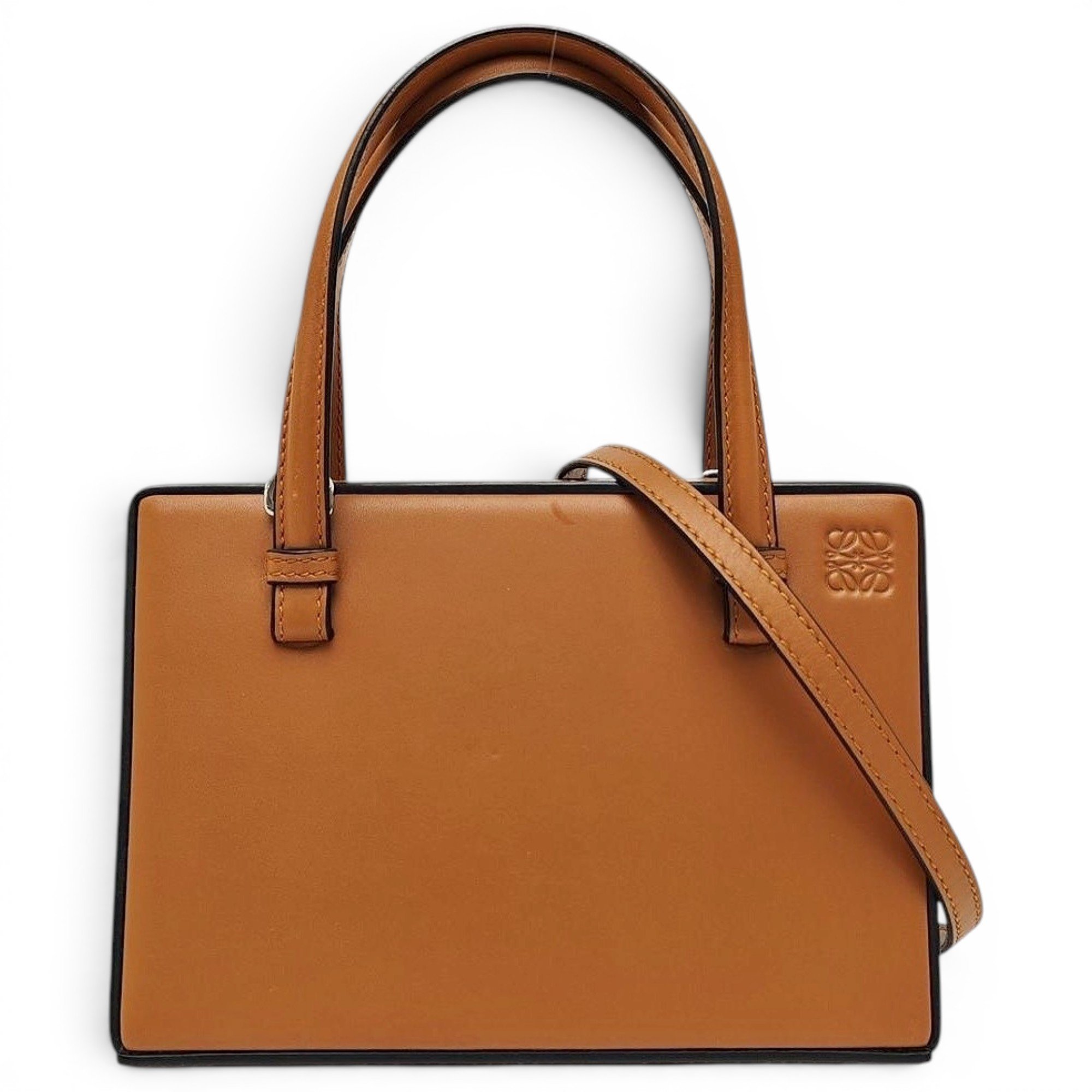 Postal leather handbag