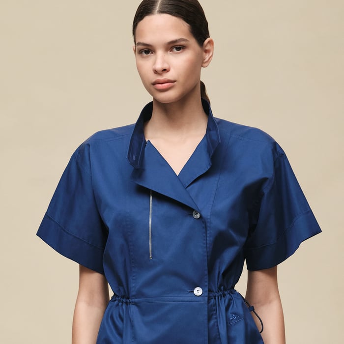 Bleu Lagune Drawstring Shirt