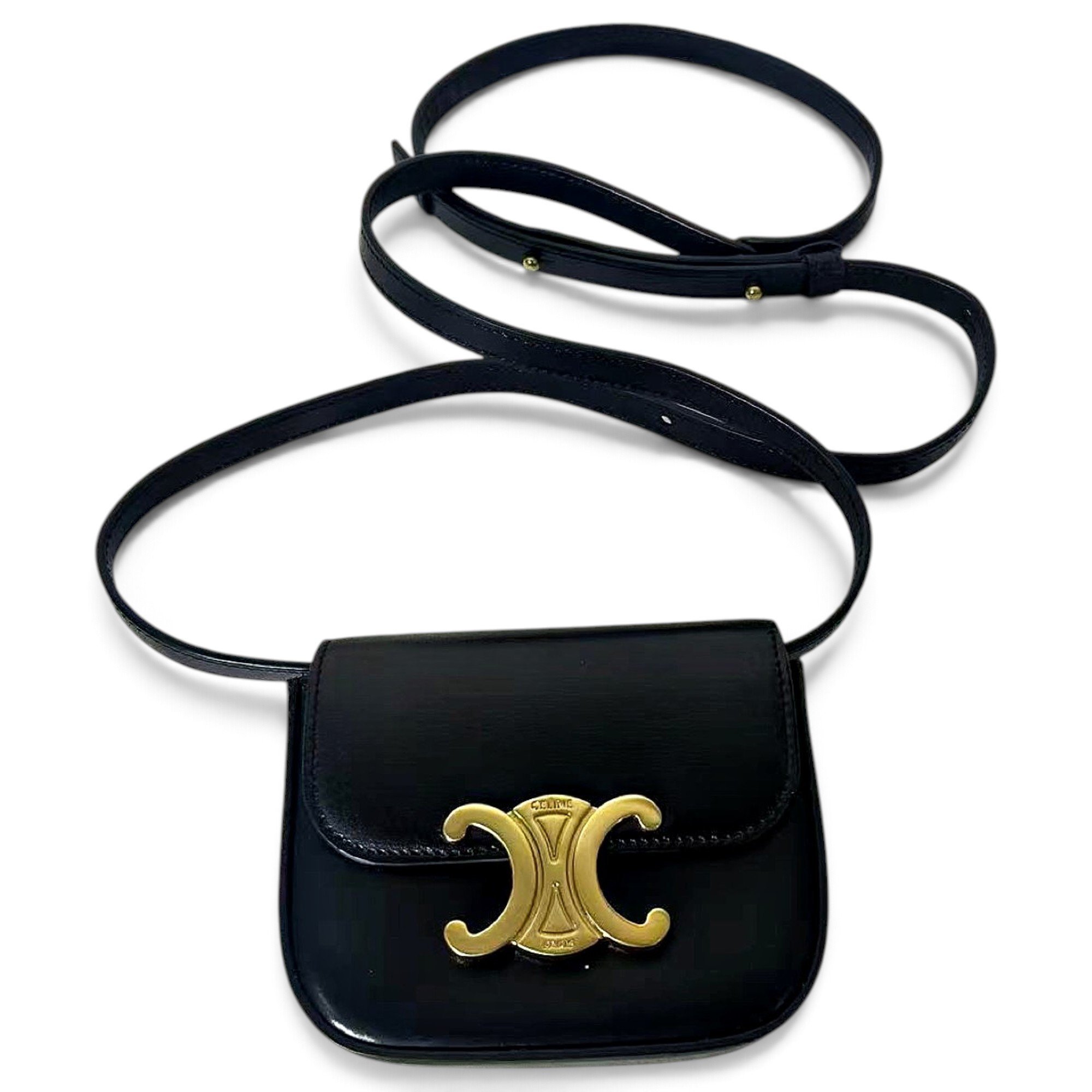 Triomphe leather crossbody bag