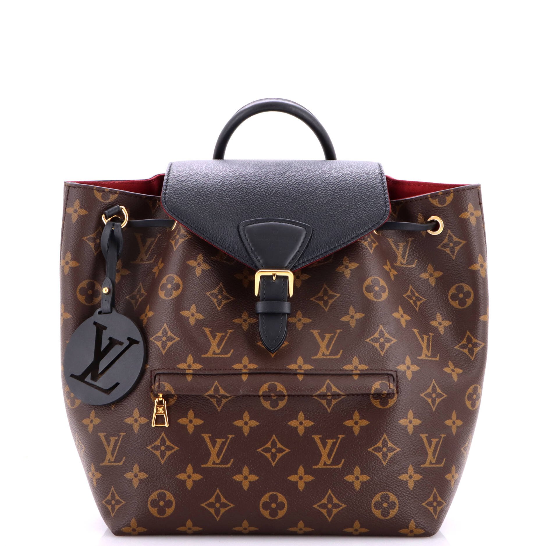 Montsouris NM Backpack Monogram Canvas with Leather PM