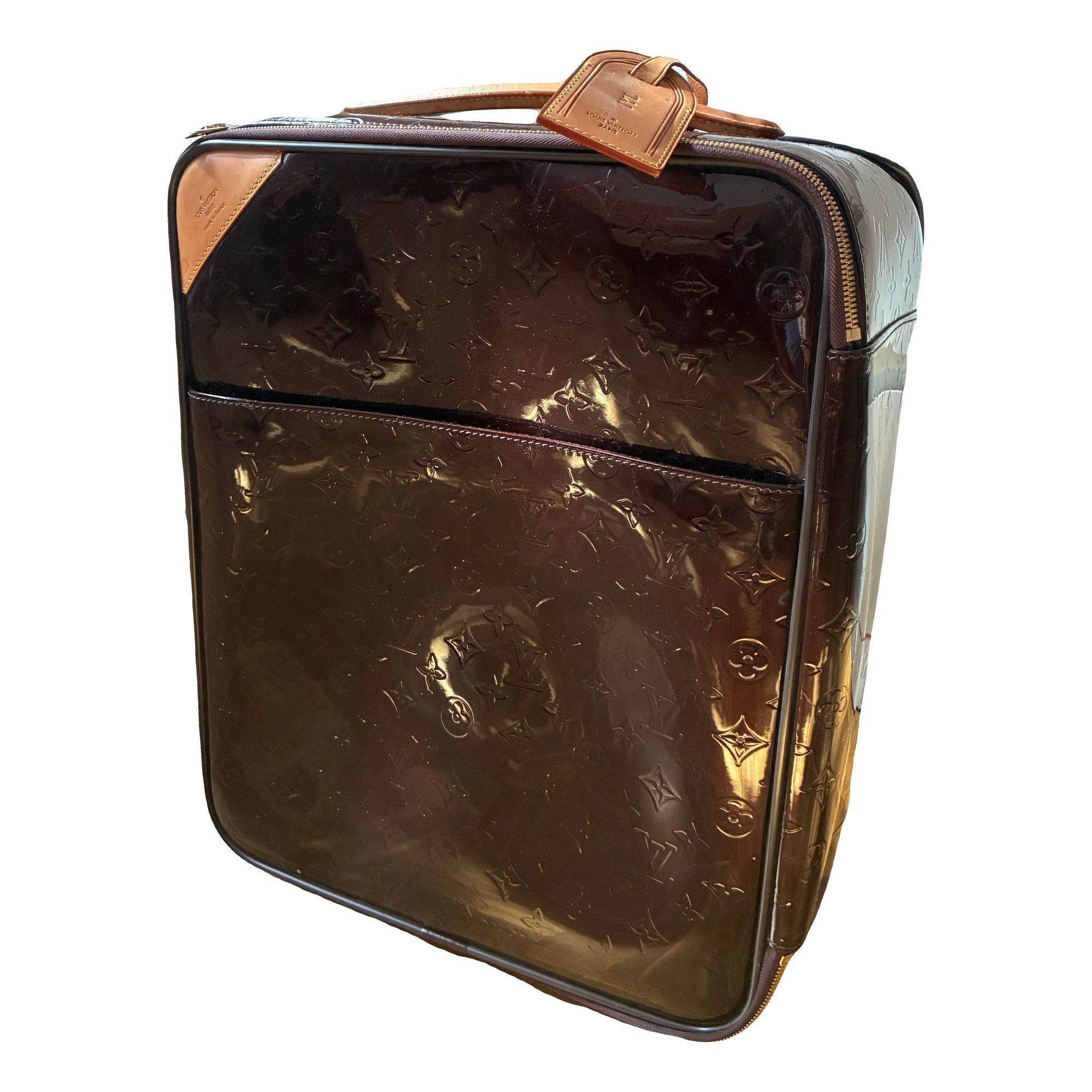 Pegase patent leather travel bag