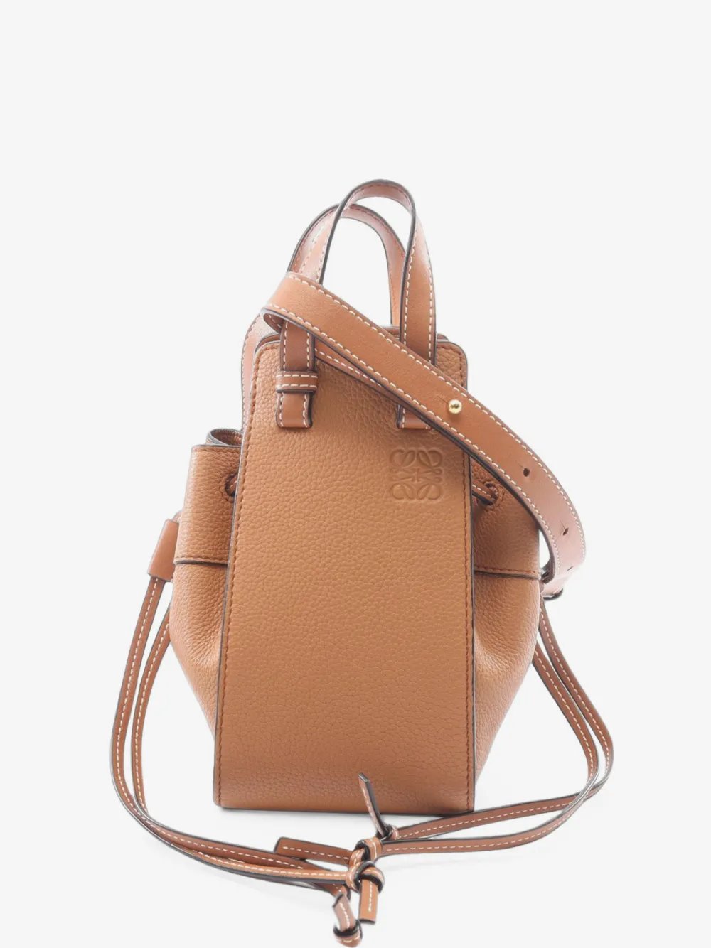 2010-2026 Mini Grained Calfskin Drawstring Hammock Bag satchel