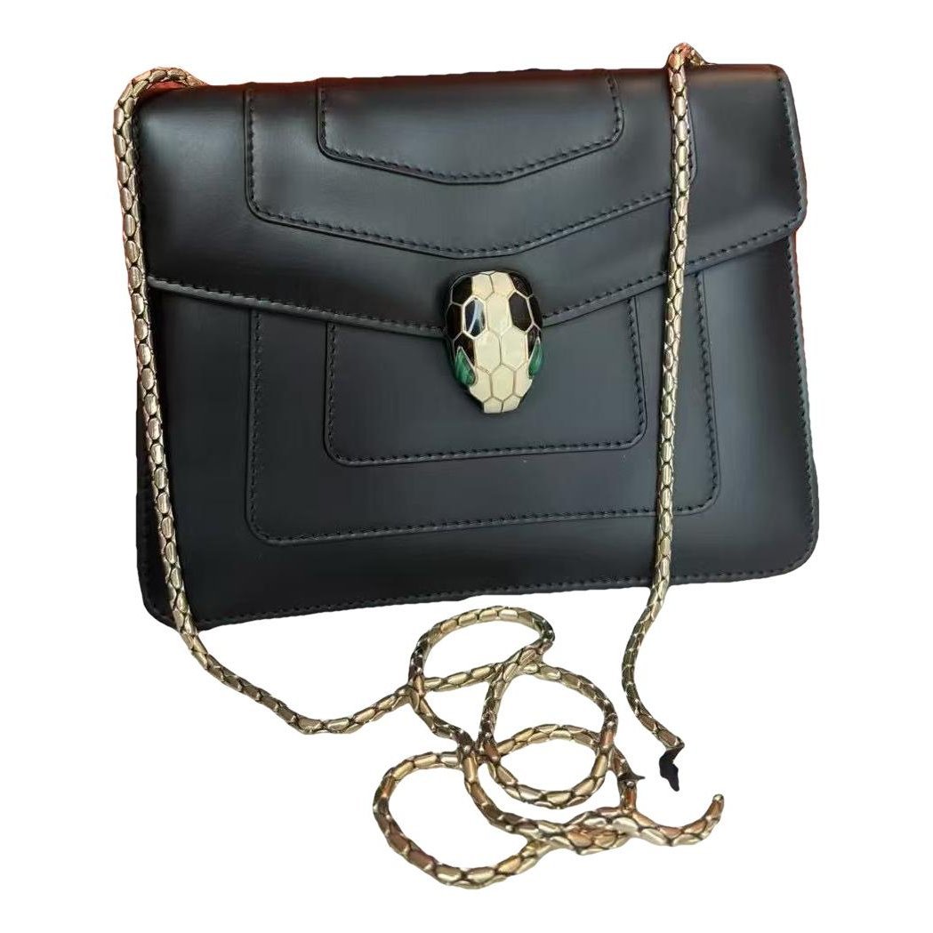 Serpenti leather handbag