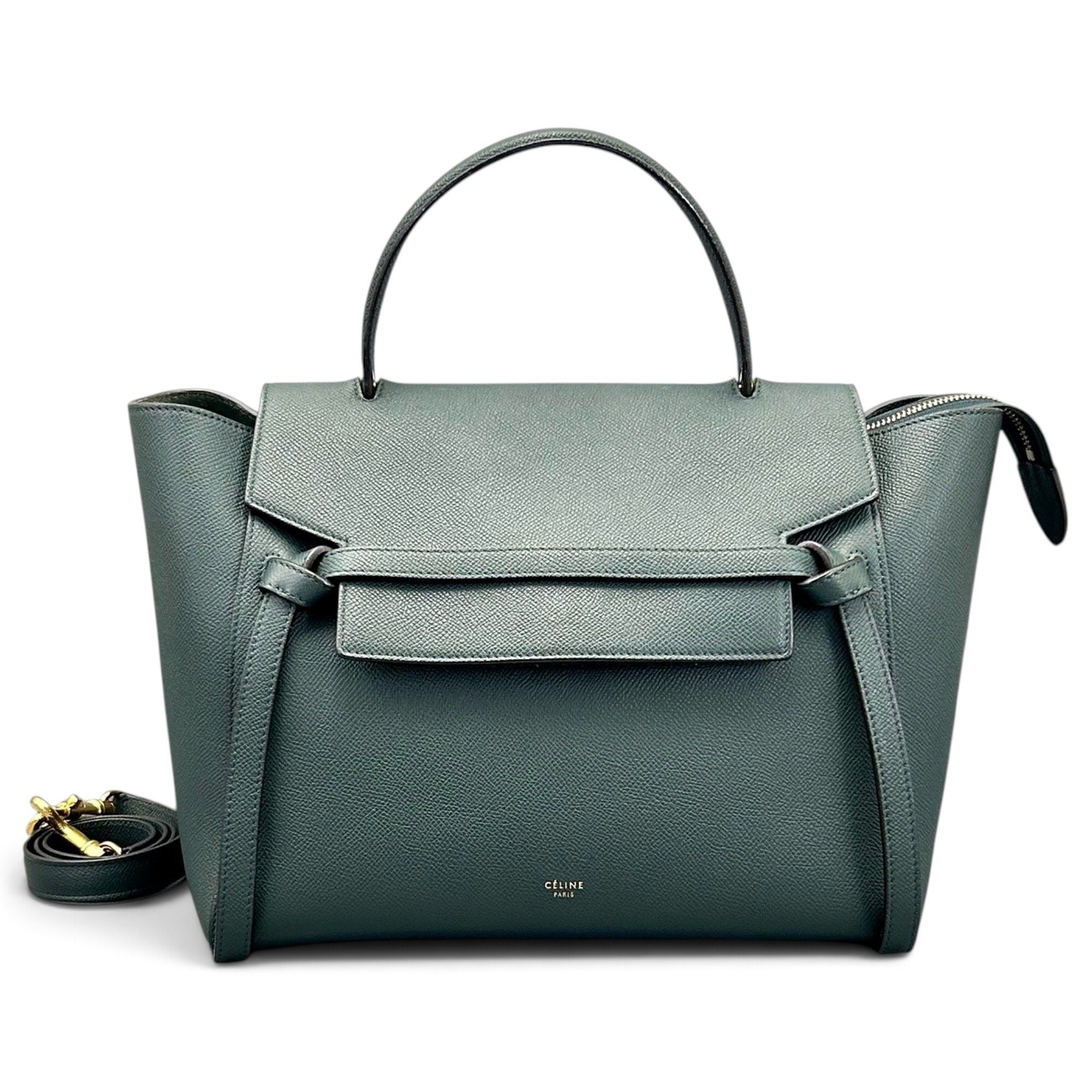 Belt leather handbag