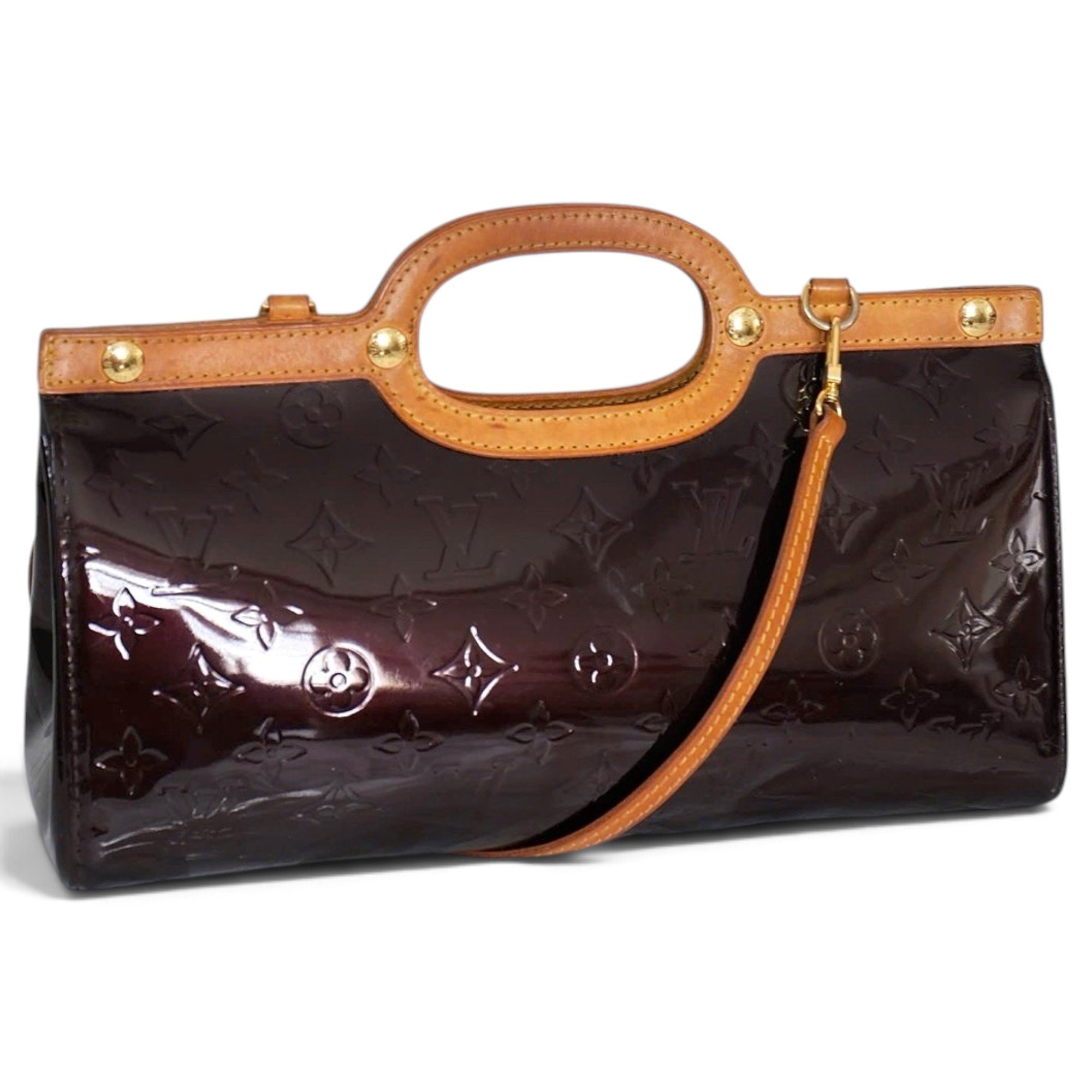 Patent leather handbag