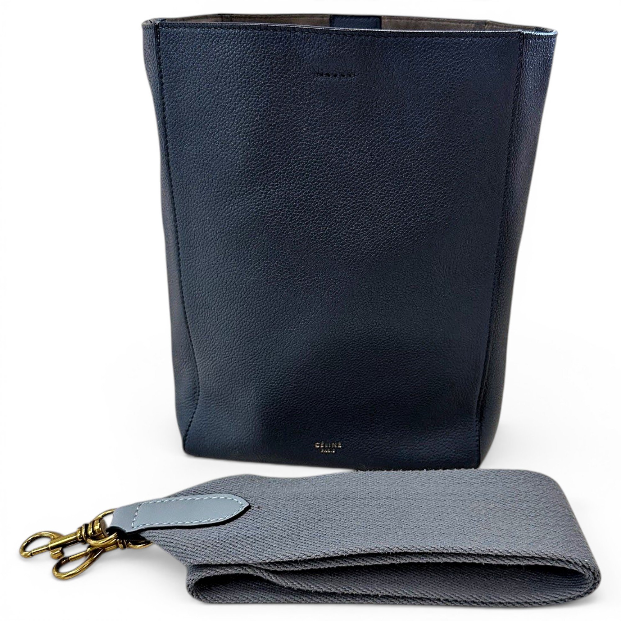 Seau Sangle leather handbag