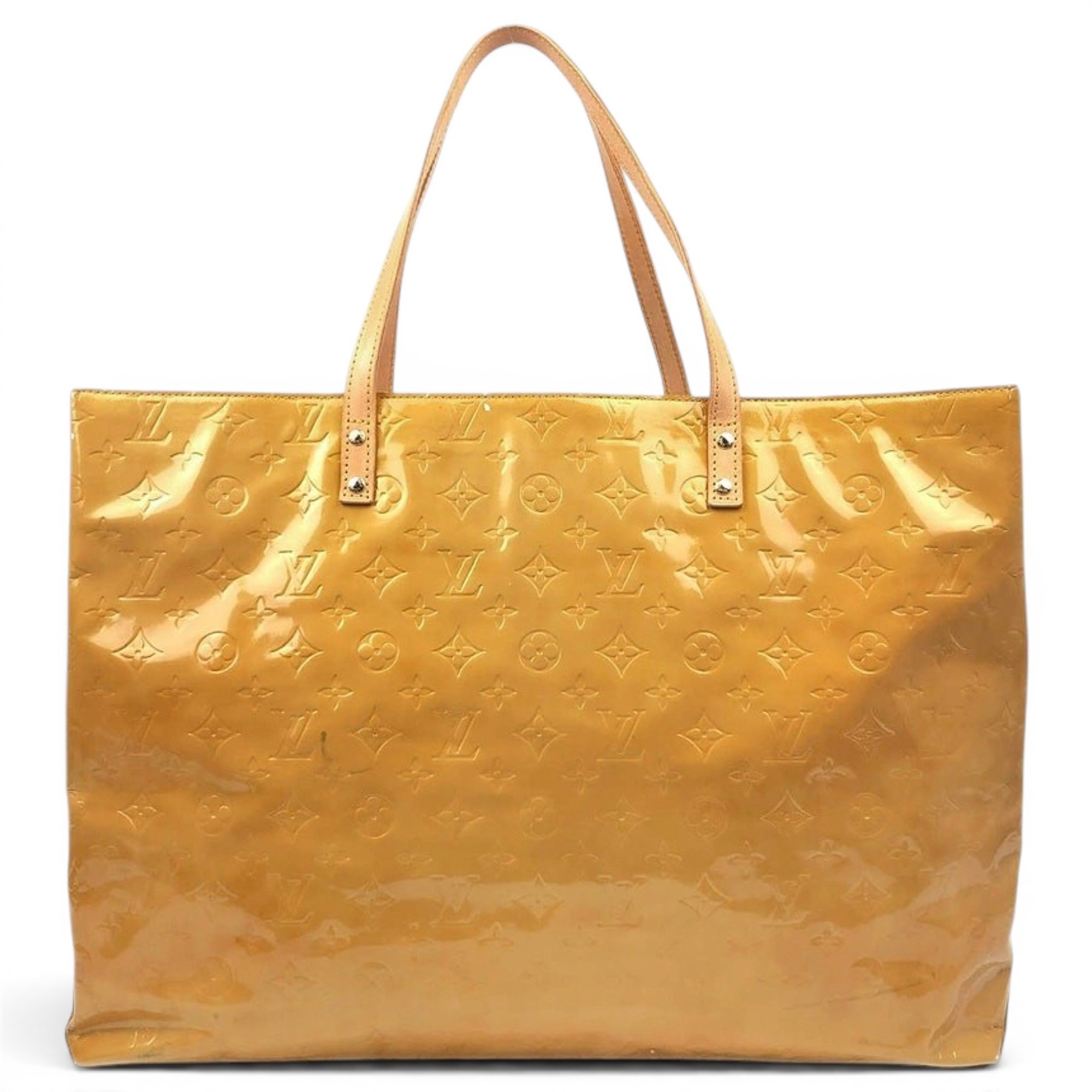 Reade patent leather tote
