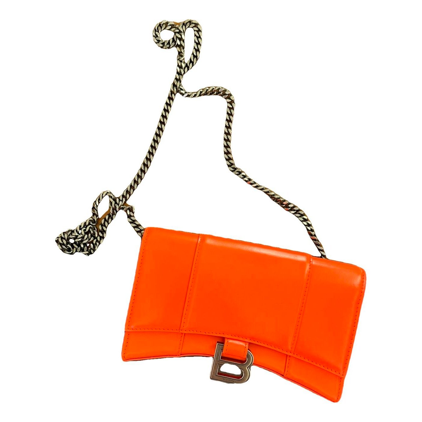 Leather clutch bag
