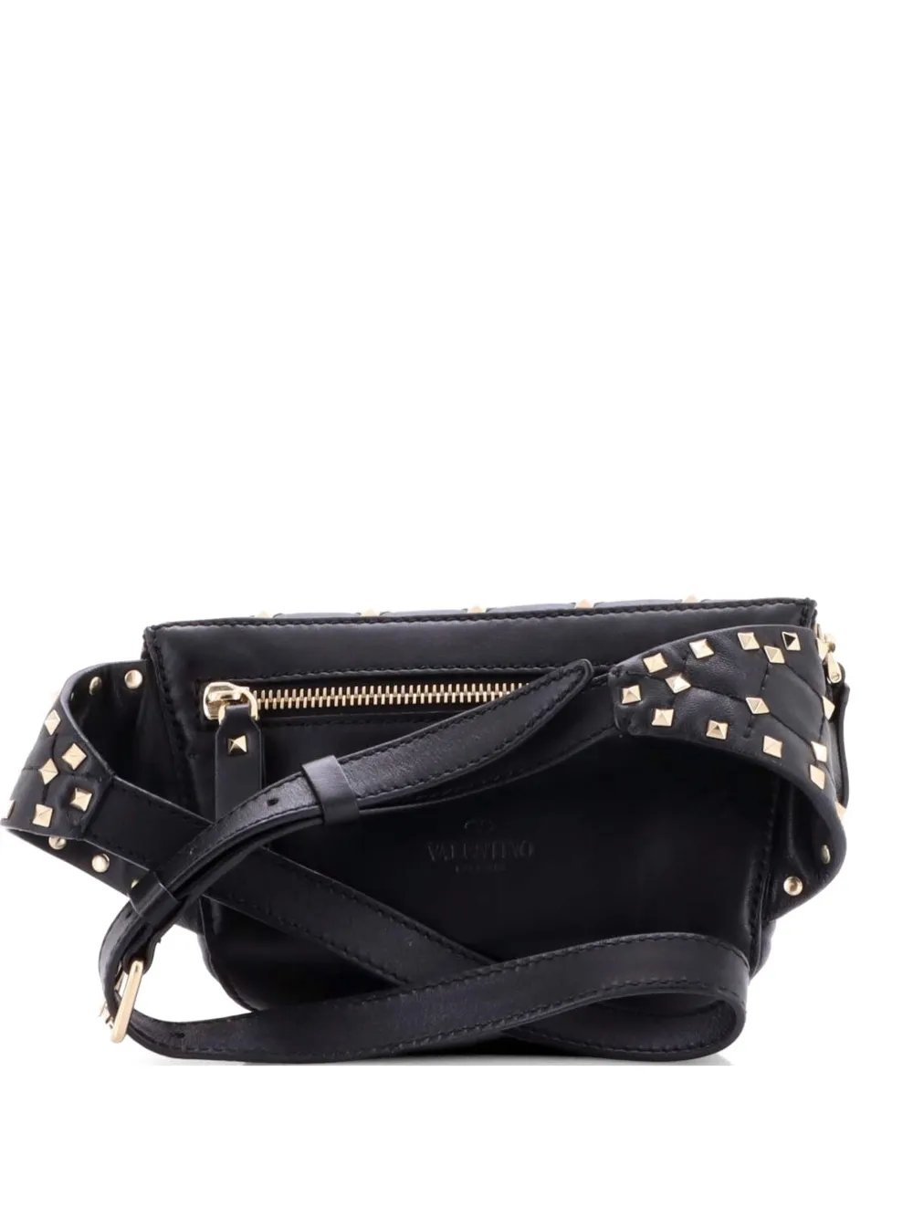 Rockstud Spike Quilted Leather Small belt bag