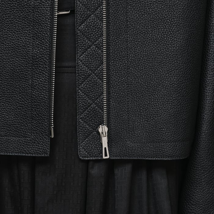 Noir Washed Deerskin Jacket