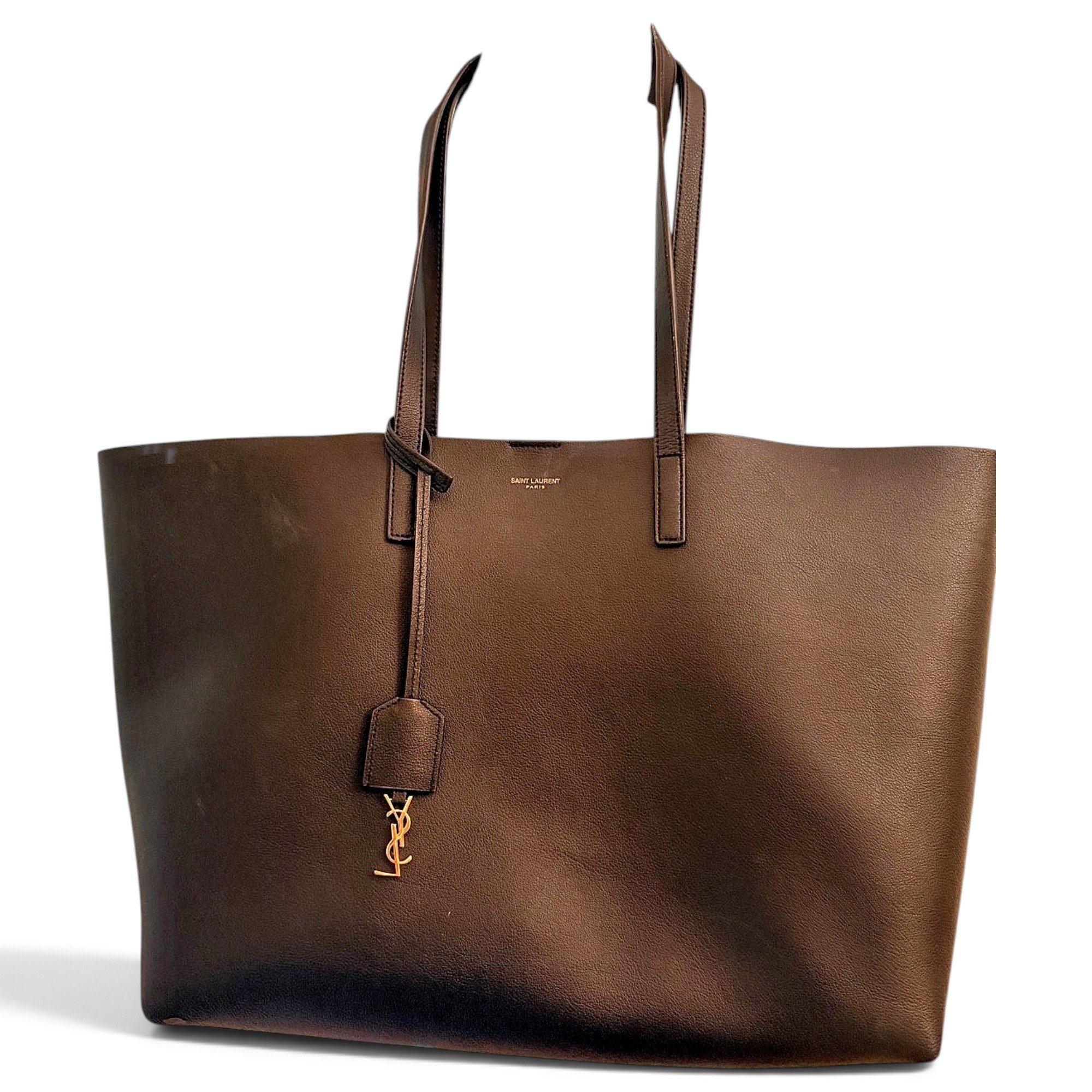 Shopping leather tote