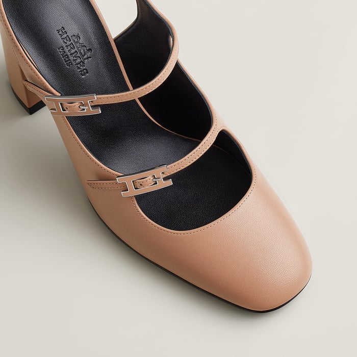 Beige Perlino Jackie 90 Pump