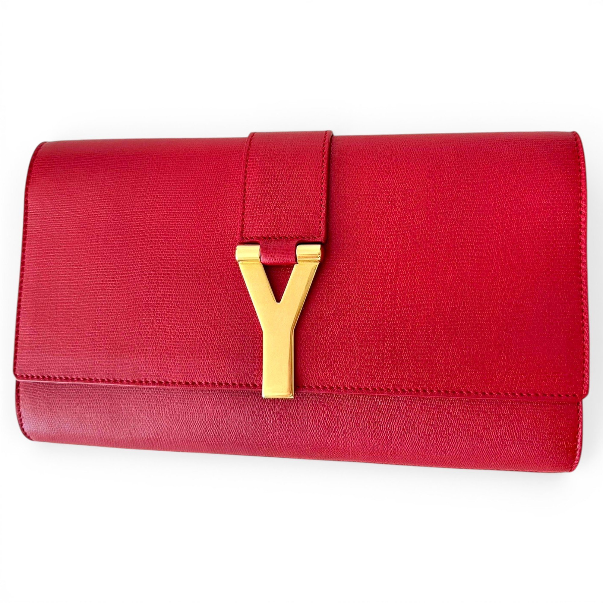 Leather clutch bag