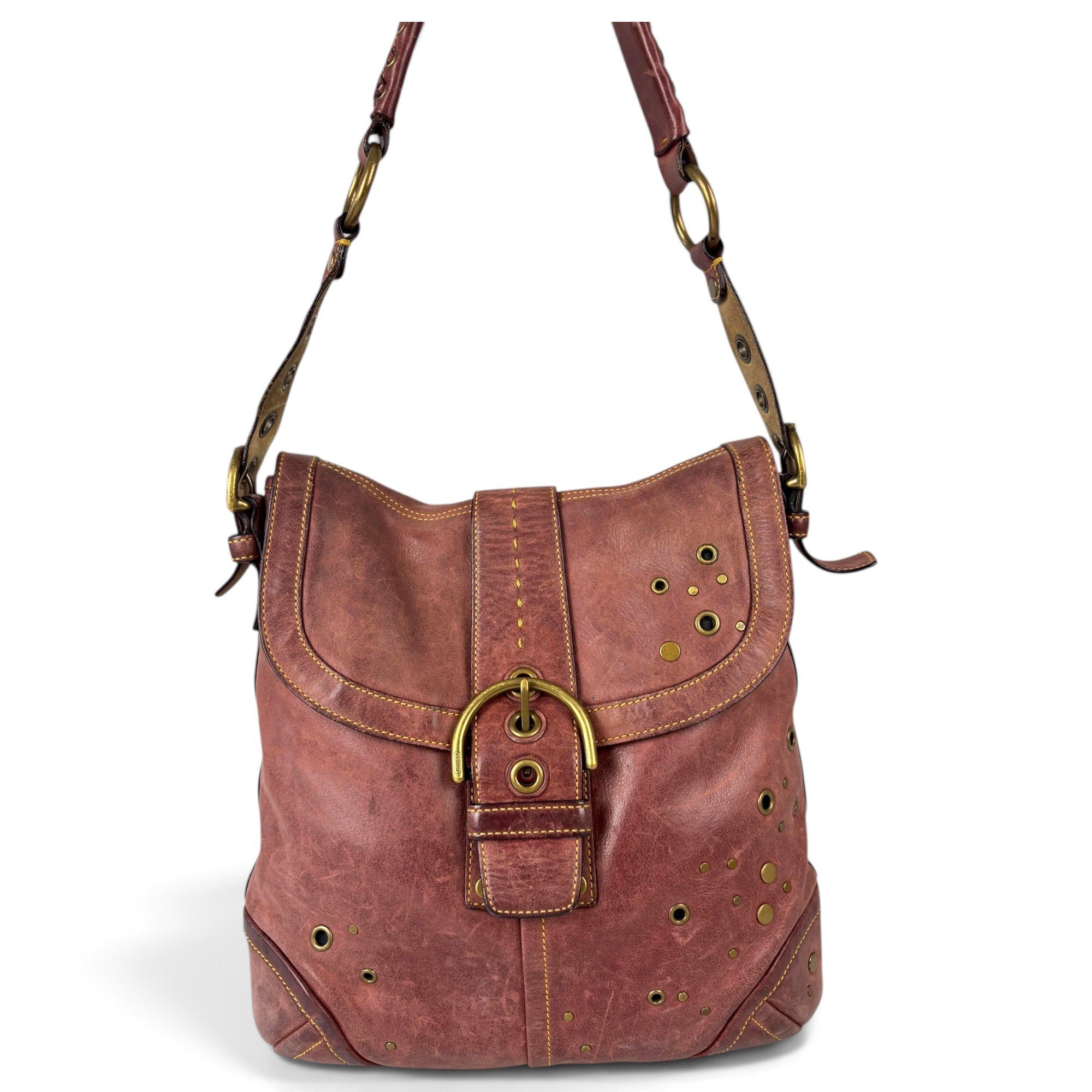 Signature Sufflette leather handbag