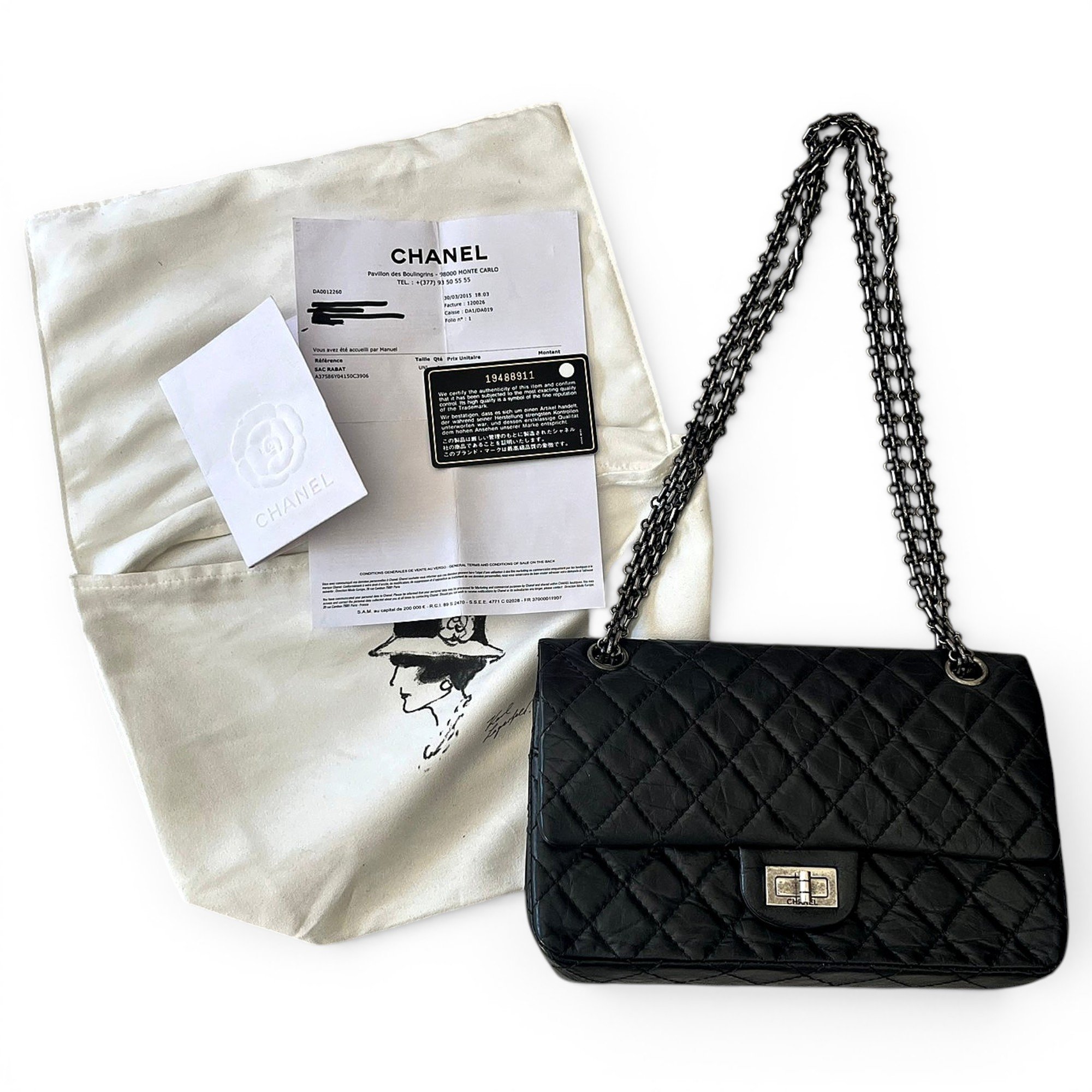 2.55 leather handbag
