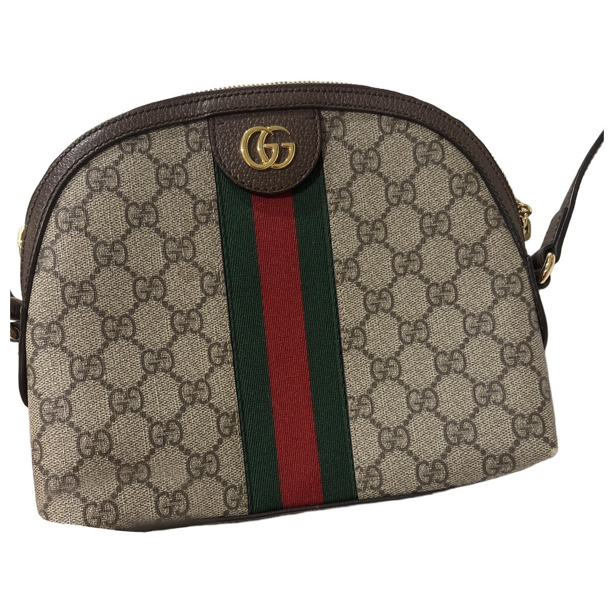 Ophidia Dome leather crossbody bag