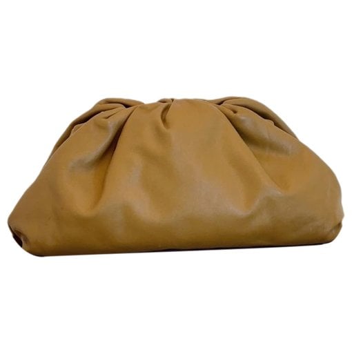 Leather clutch bag