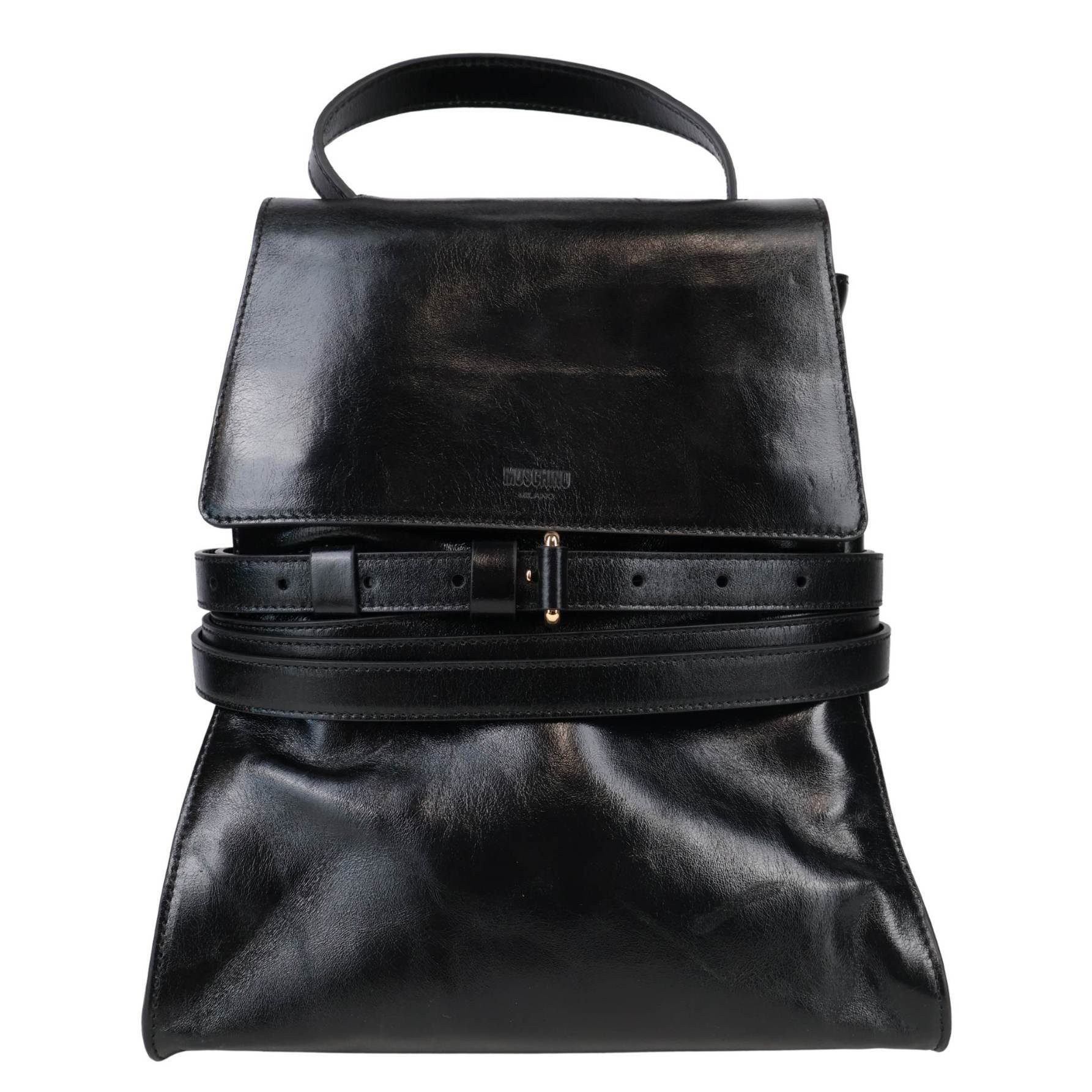 Leather backpack