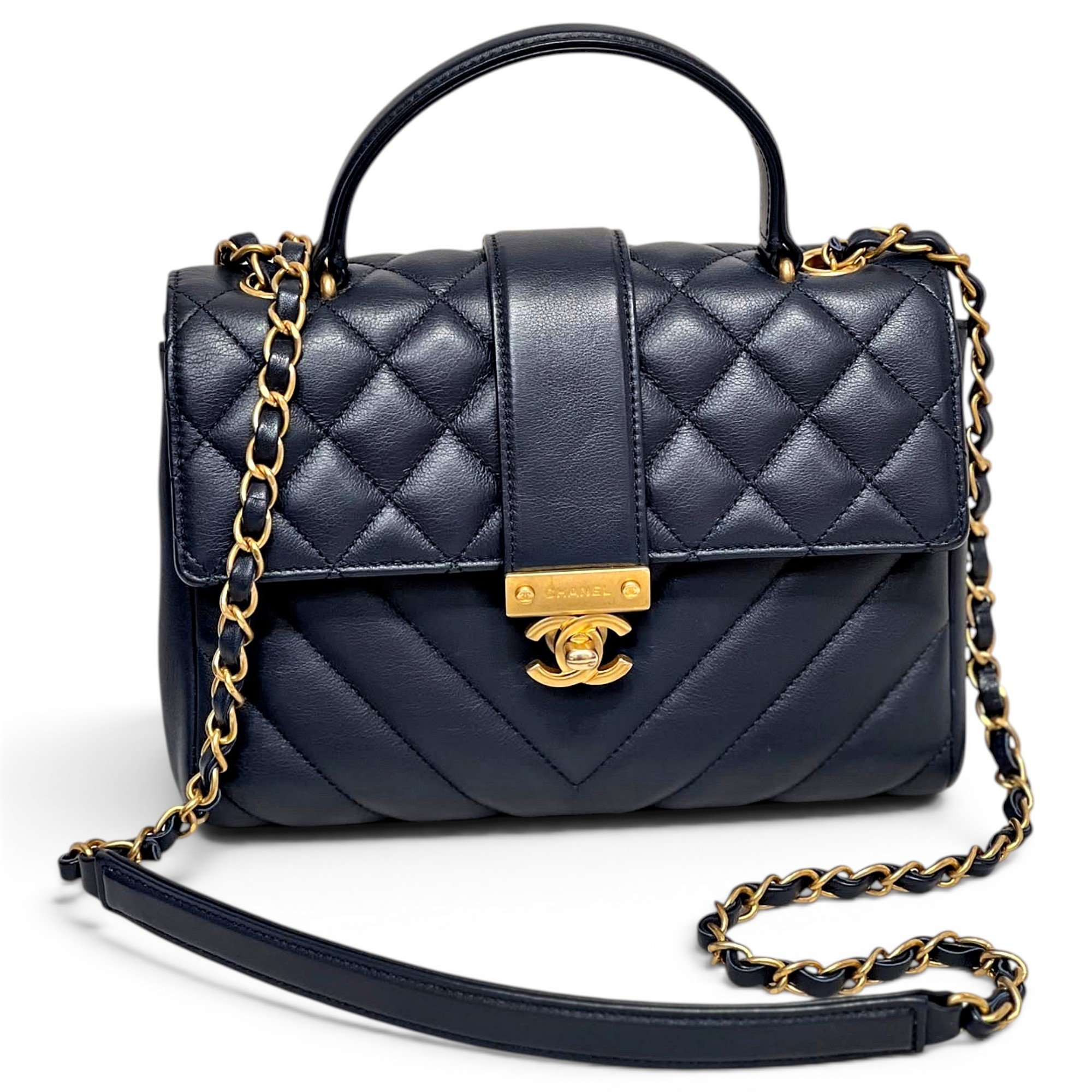 Leather handbag