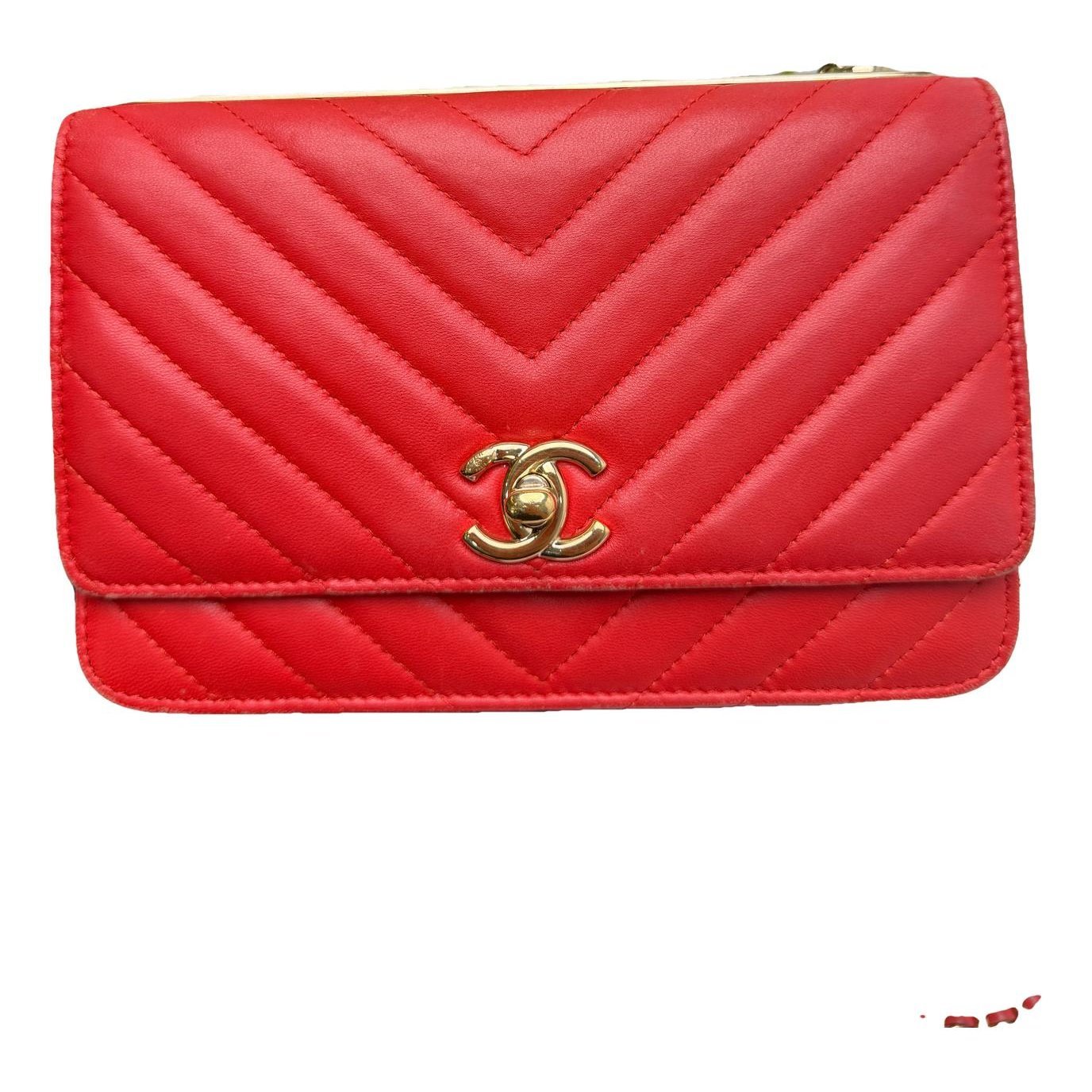 Trendy CC Wallet on Chain leather crossbody bag